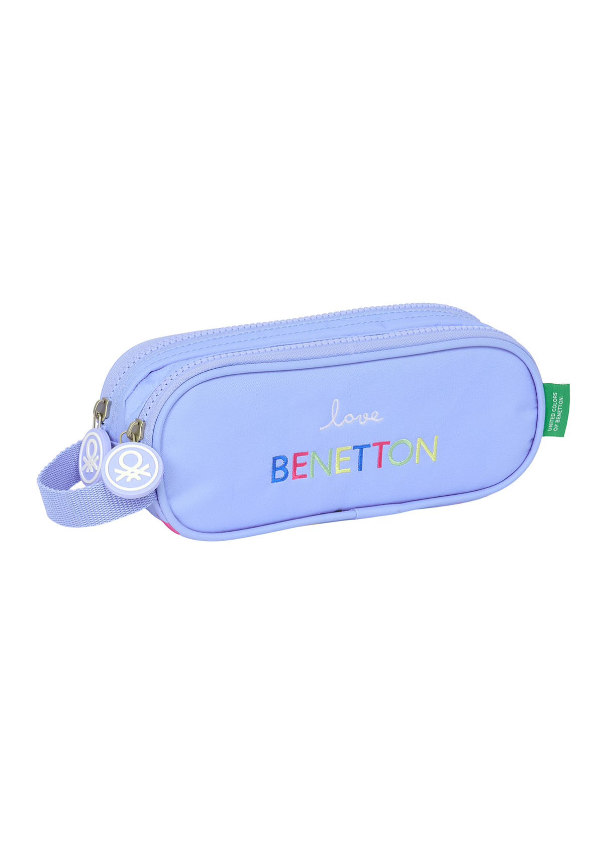 Benetton Lila Double Pencil Case