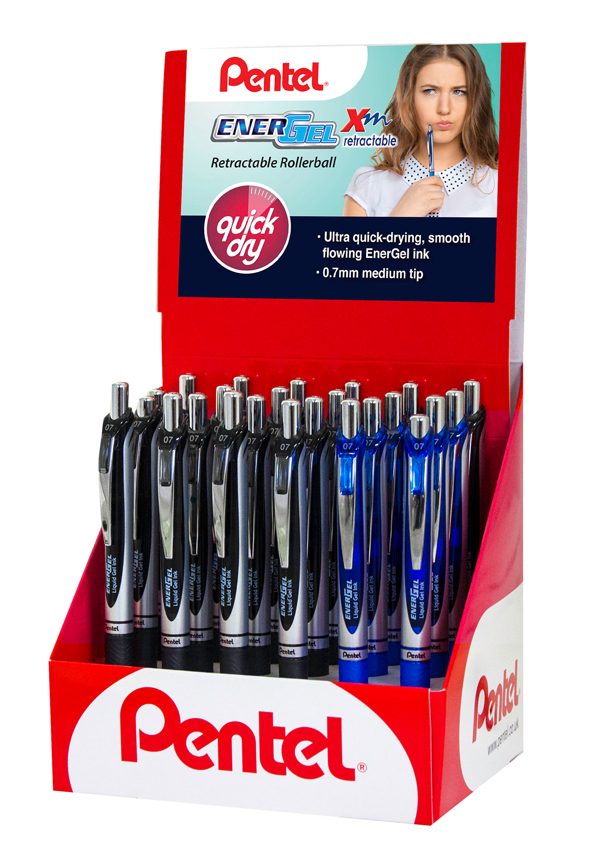 Pentel Energel Xm 0.7mm Retractable Gel Pen