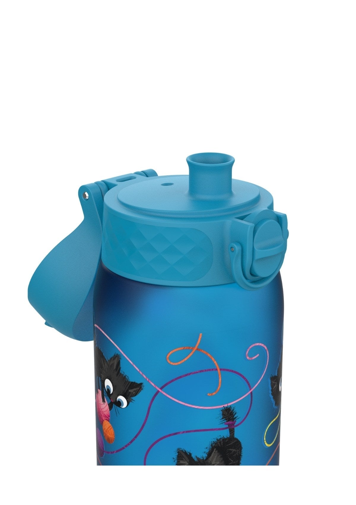 ION8 Recyclon Blue Cats Water Bottle Leak Proof 350ml (12oz) BPA Free Z2