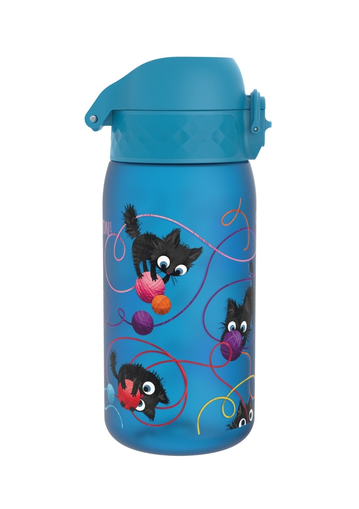 ION8 Recyclon Blue Cats Water Bottle Leak Proof 350ml (12oz) BPA Free Z2