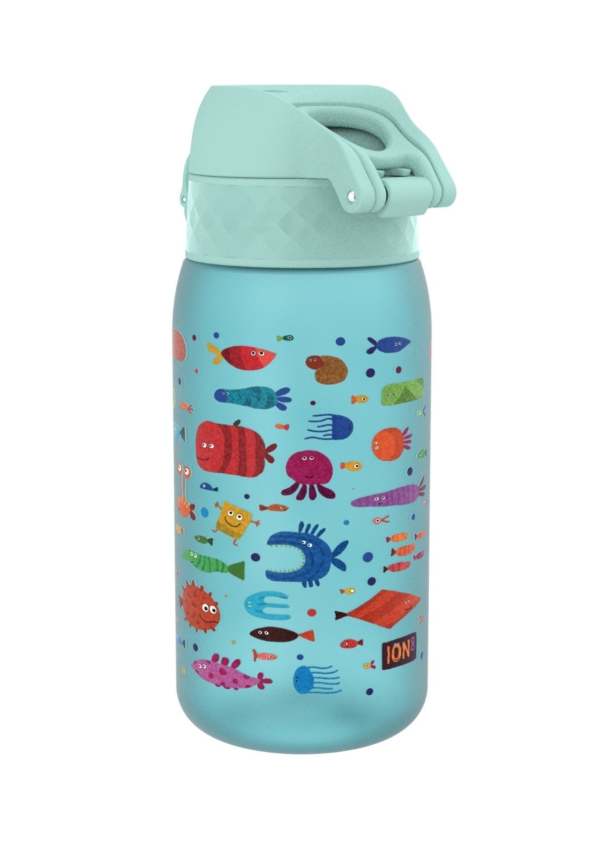 ION8 Recyclon Fish Sonic-Blue Water Bottle Leak Proof 350ml (12oz) BPA Free Z2