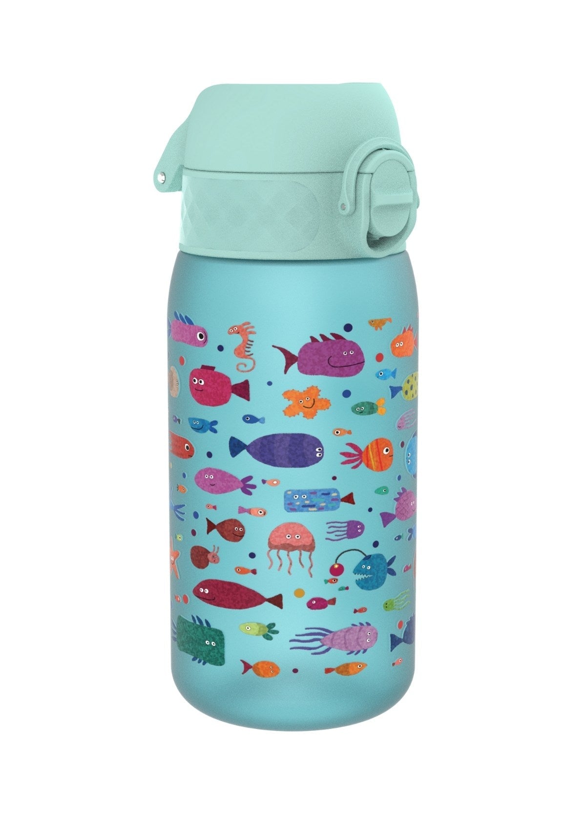 ION8 Recyclon Fish Sonic-Blue Water Bottle Leak Proof 350ml (12oz) BPA Free Z2