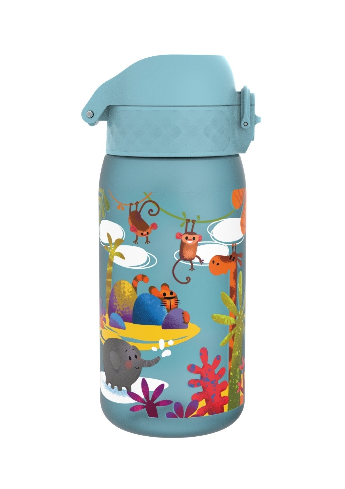 ION8 Recyclon Blue Safari Water Bottle Leak Proof 350ml (12oz) BPA Free Z2