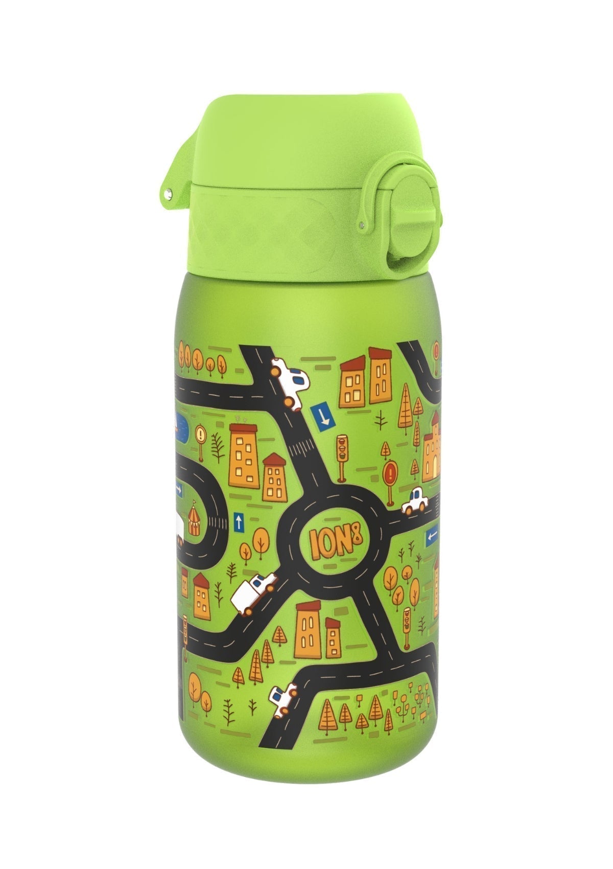 ION8 Recyclon Green Cars Water Bottle Leak Proof 350ml (12oz) BPA Free Z2