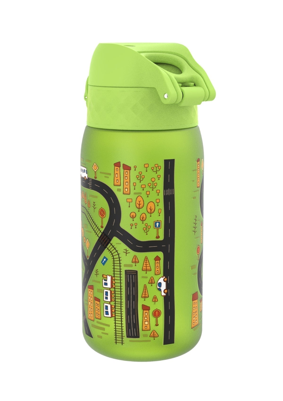 ION8 Recyclon Green Cars Water Bottle Leak Proof 350ml (12oz) BPA Free Z2