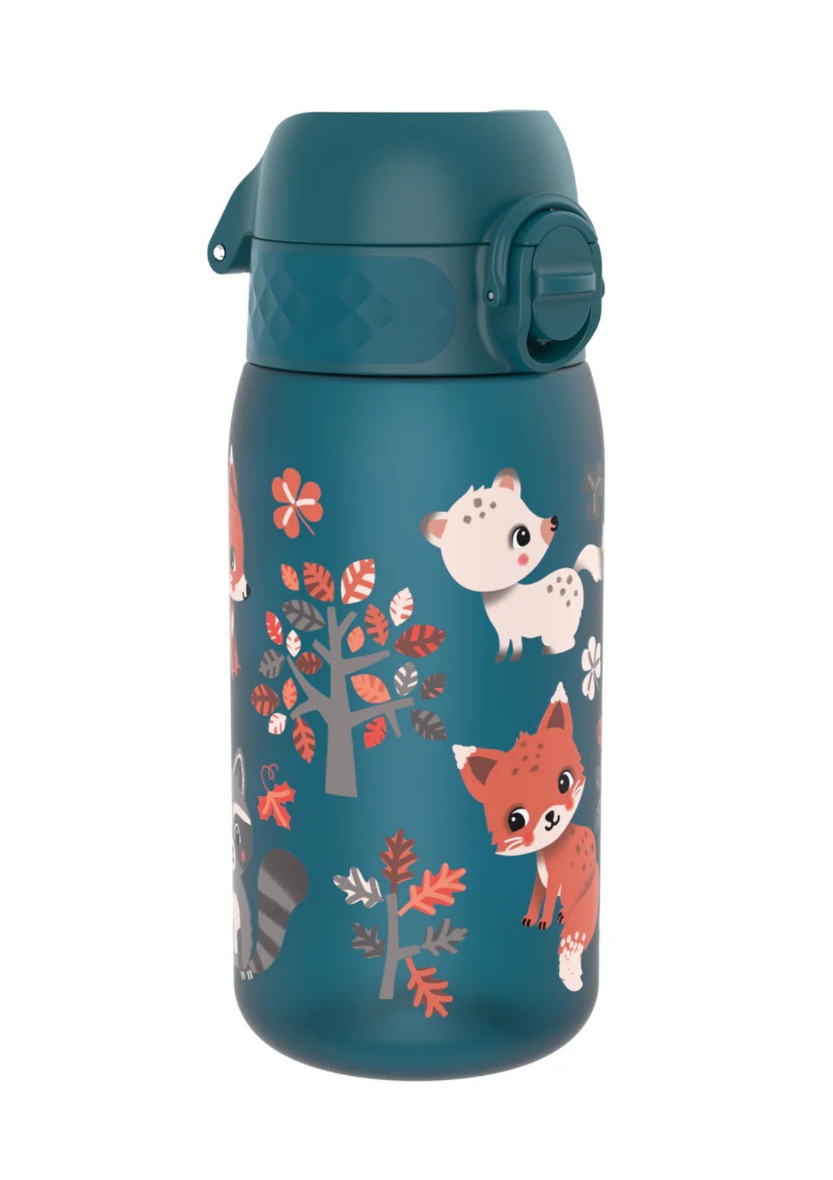 ION8 Recyclon Forest Animals Teal Water Bottle Leak Proof 350ml (12oz) BPA Free Z2