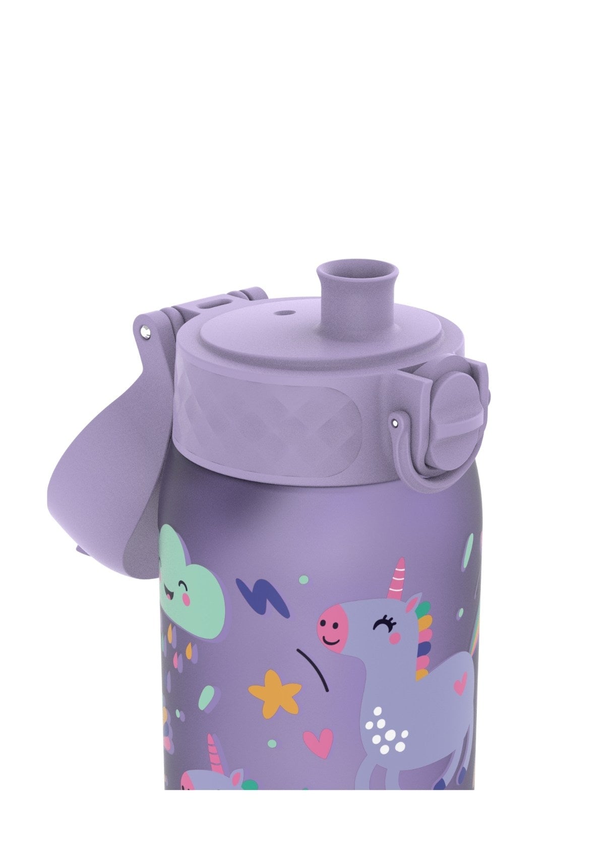 ION8 Recyclon Periwinkle Unicorns Water Bottle Leak Proof 350ml (12oz) BPA Free Z2