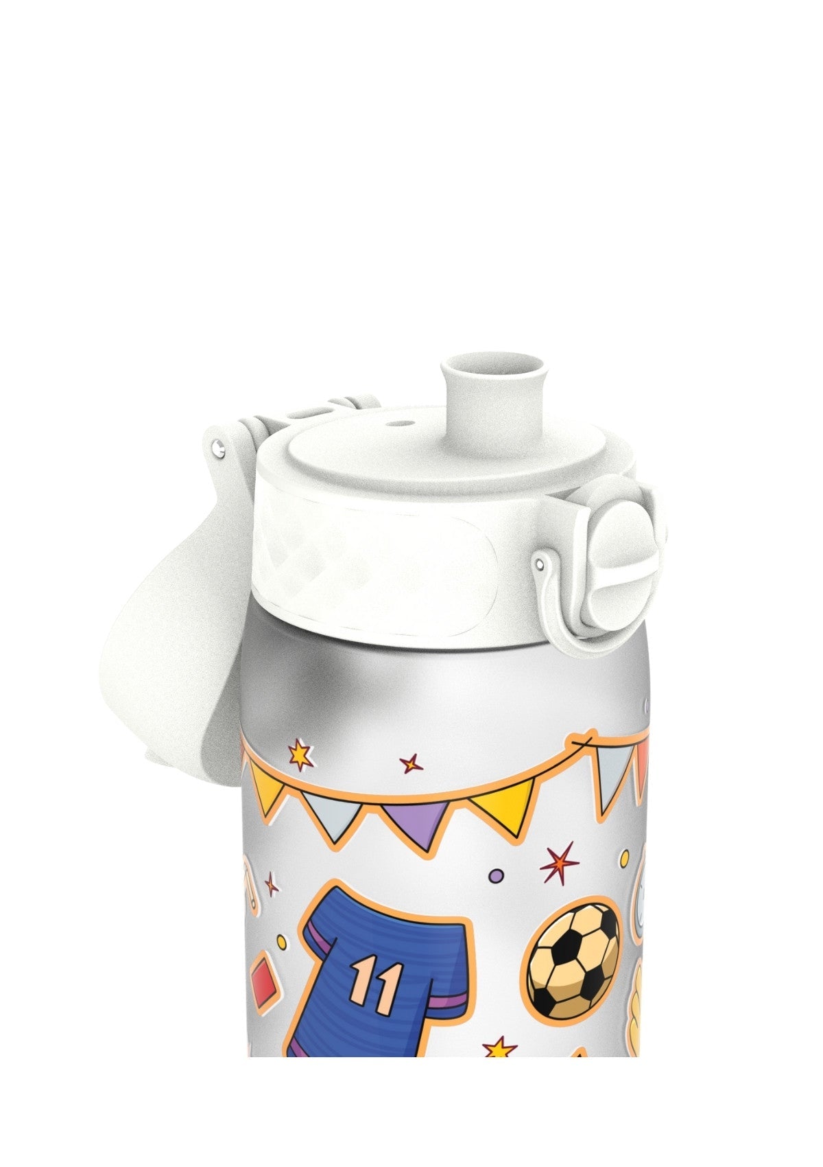 ION8 Recyclon Football Ice-White Water Bottle Leak Proof 500ml Z2