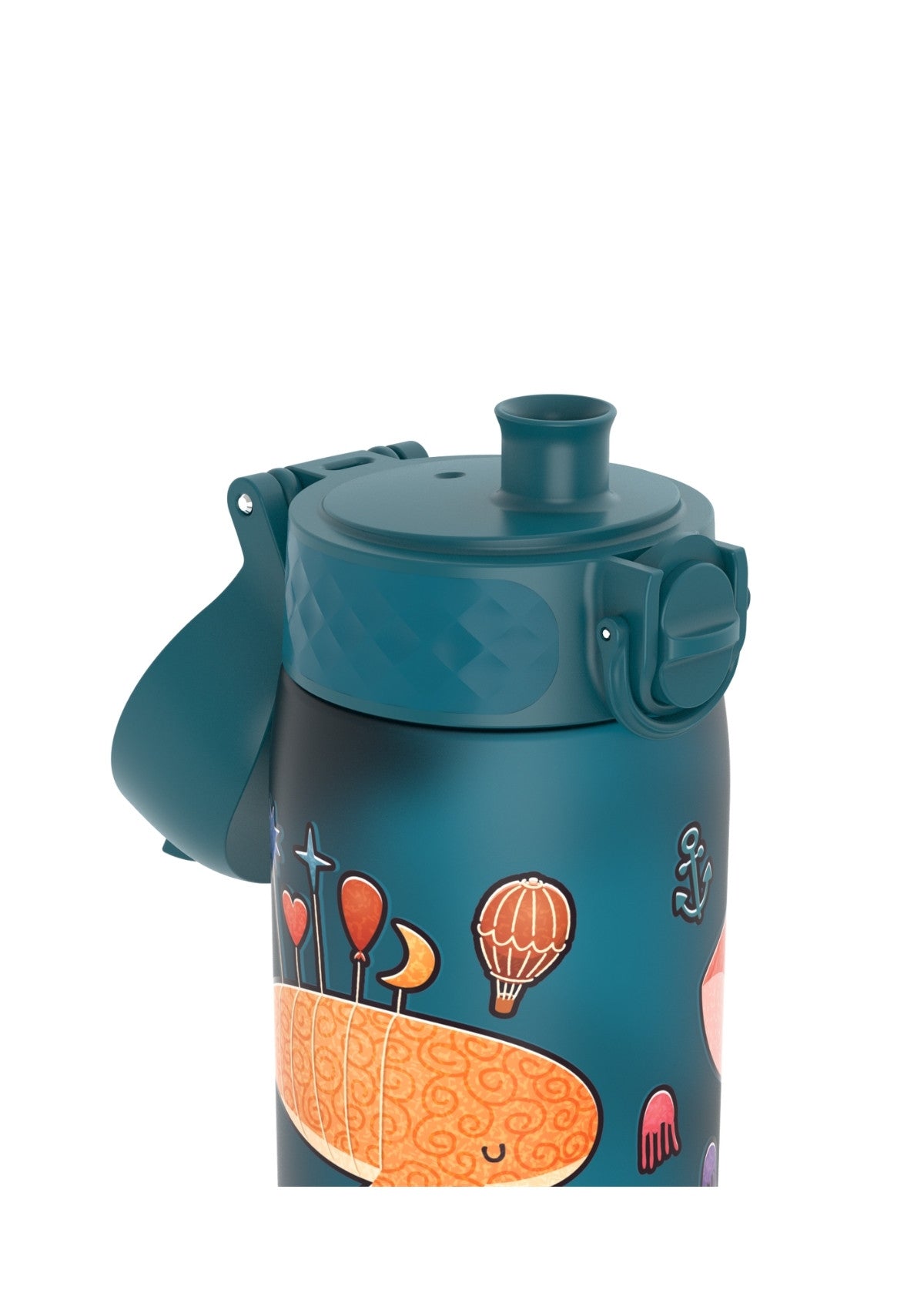 ION8 Recyclon Whales Teal Water Bottle Leak Proof 500ml Z2