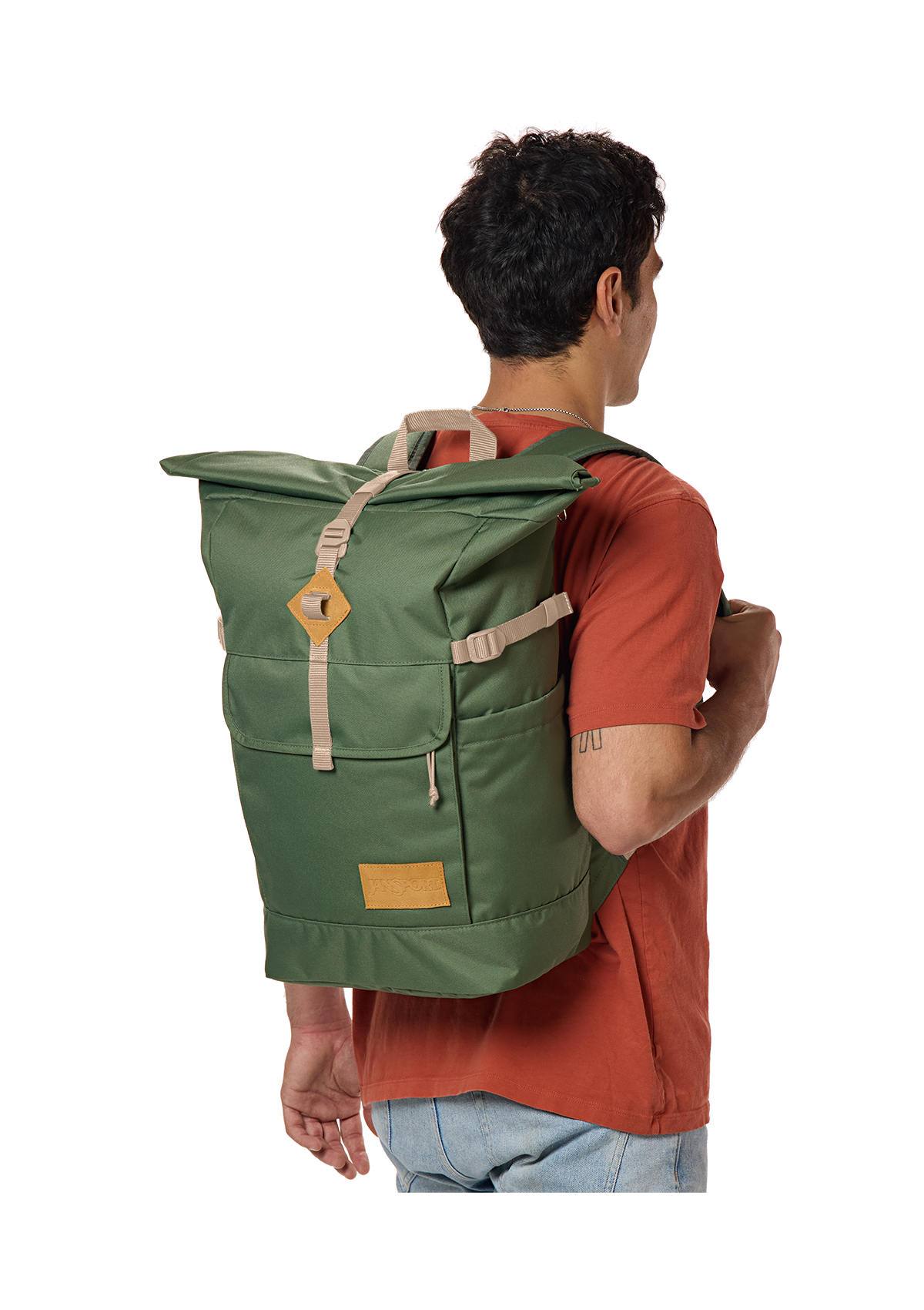 JanSport Backpack Hatchet Rolltop Cargo Green