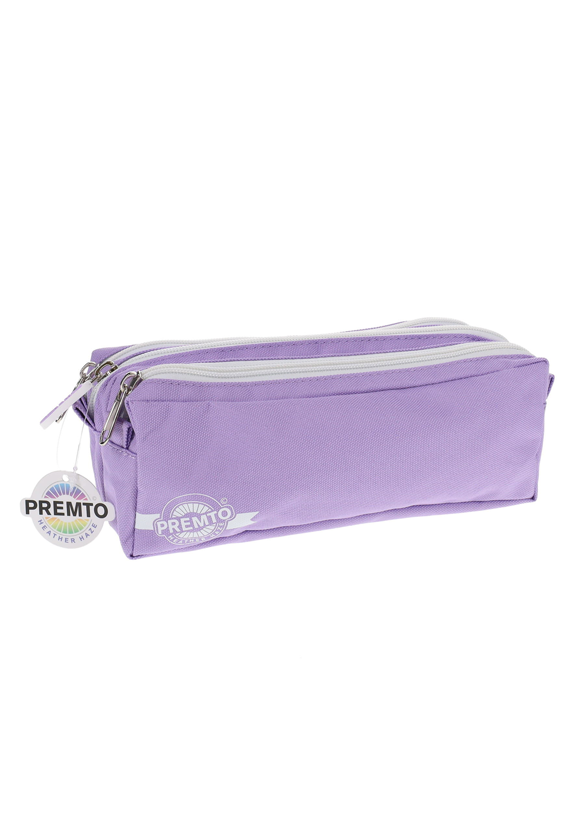 Premto Pastel 3 Pocket Pencil Case - Heather Haze