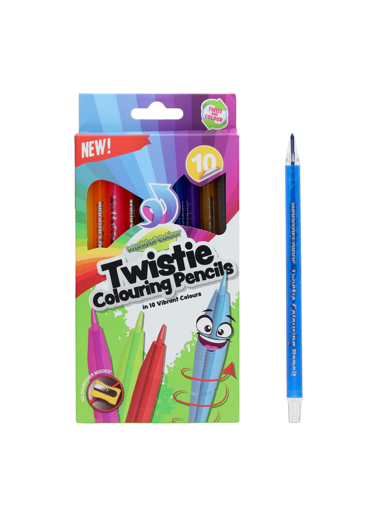 Pkt.10 Twisties Colouring Pencils