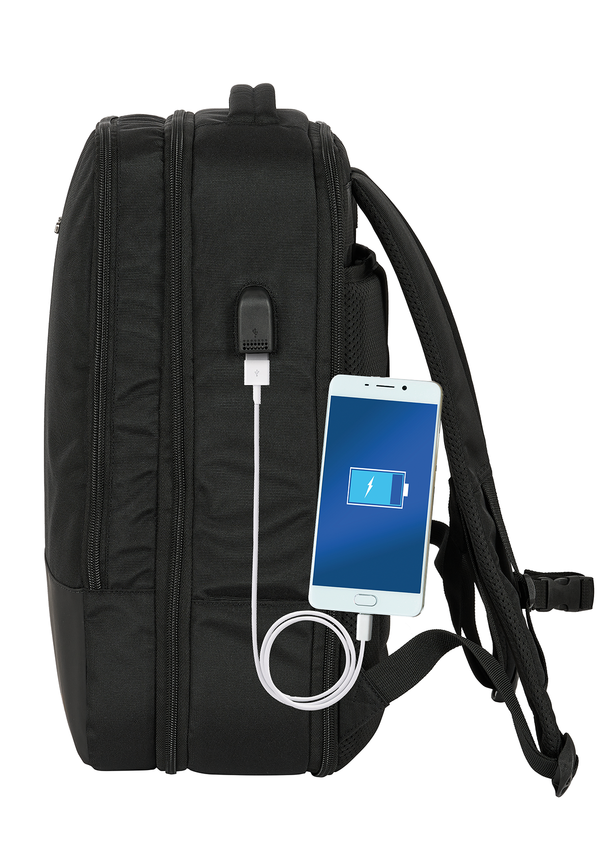Safta Business Black 15.6" Laptop Weekend Backpack