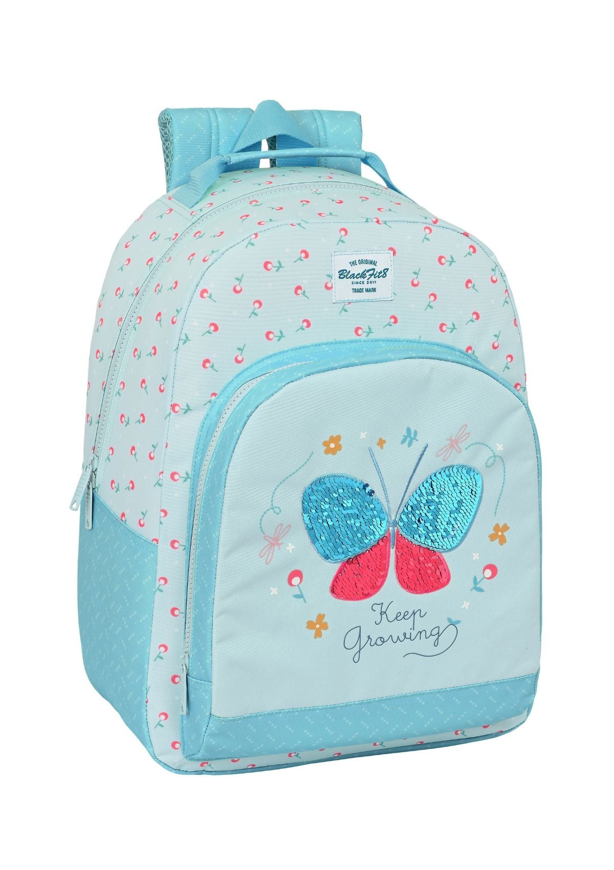 Safta Large Backpack Blackfit8 Butterfly front