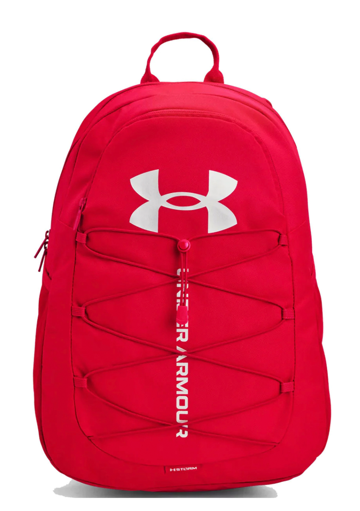 UA Hustle Sports Backpack Red Silver