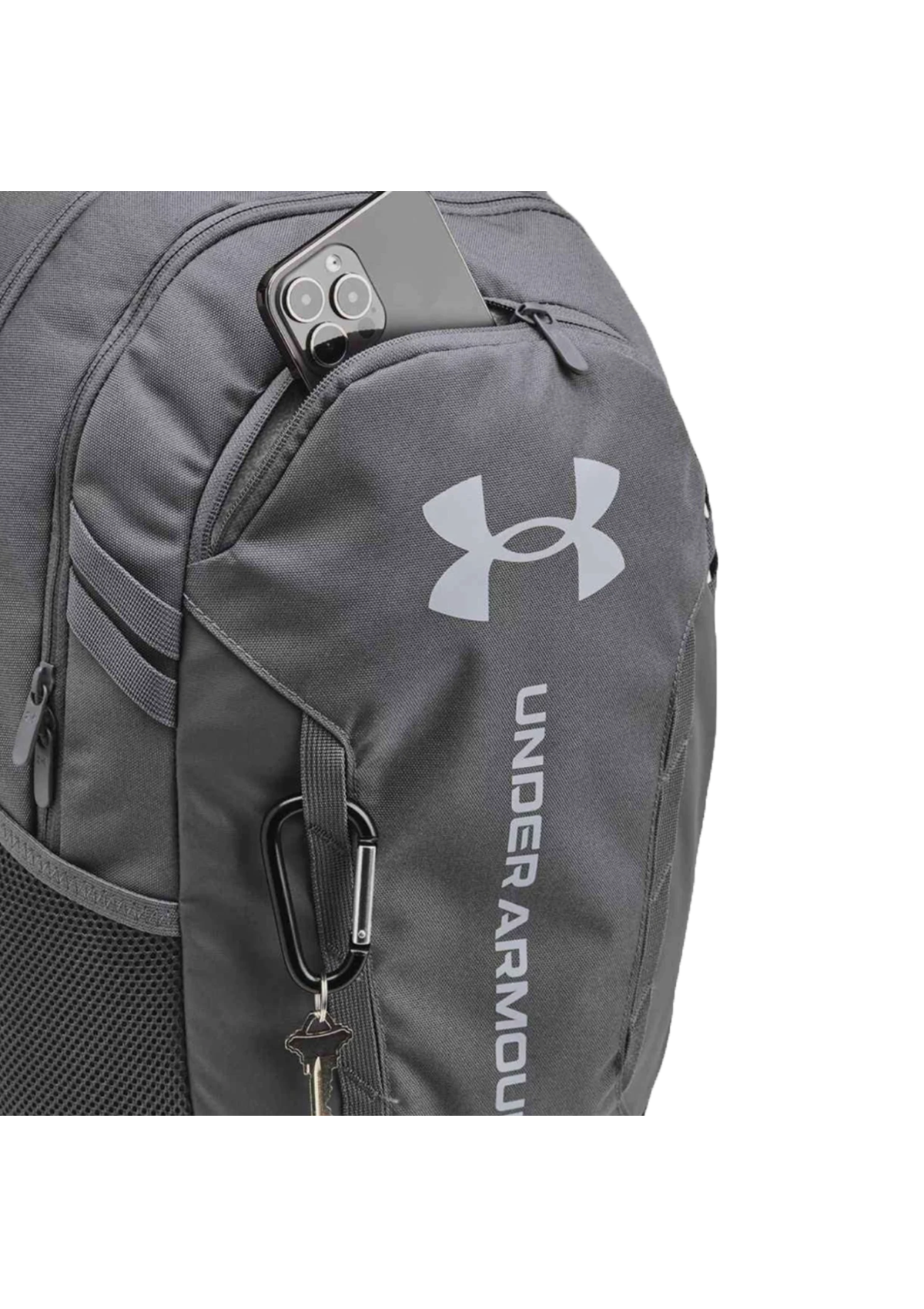 UA Hustle 6.0 Backpack Castlerock/Steel Grey