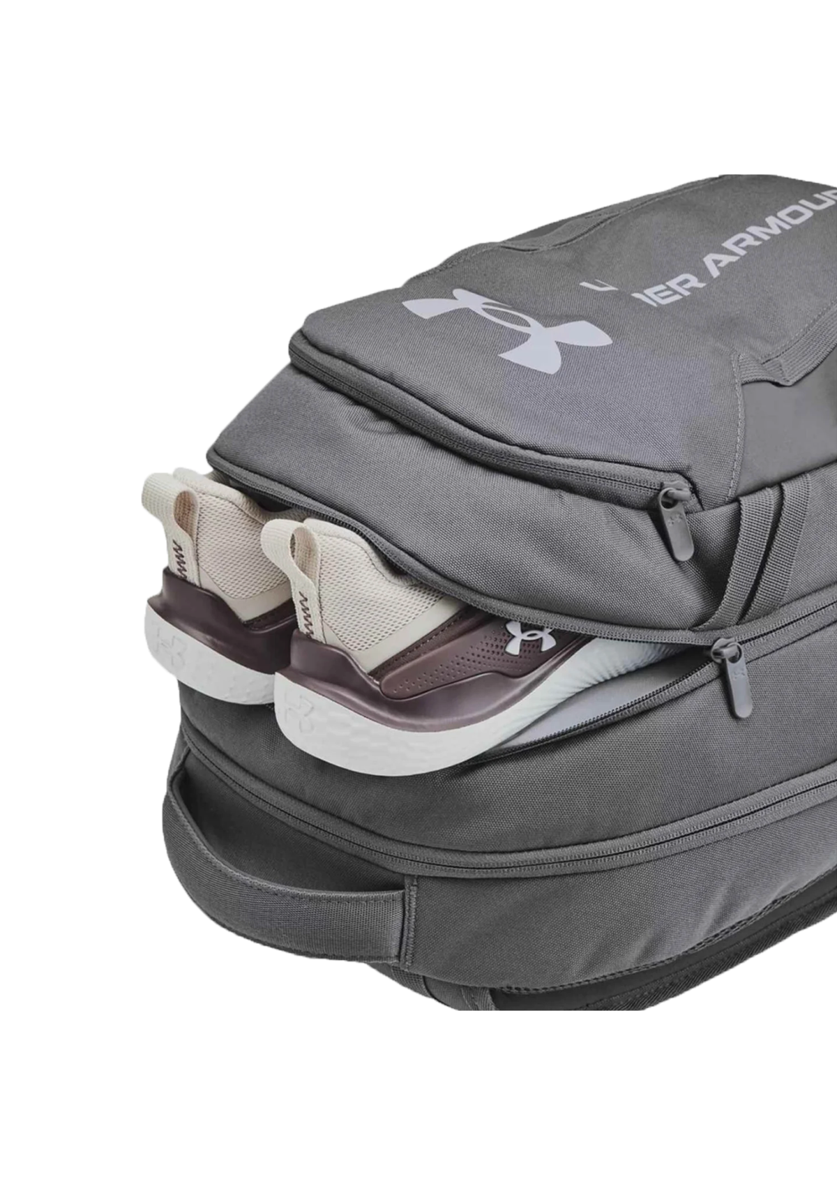 UA Hustle 6.0 Backpack Castlerock/Steel Grey