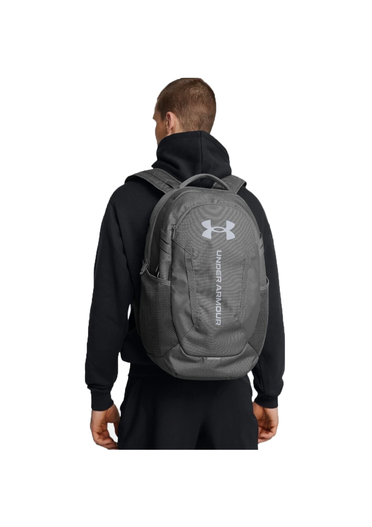 UA Hustle 6.0 Backpack Castlerock/Steel Grey
