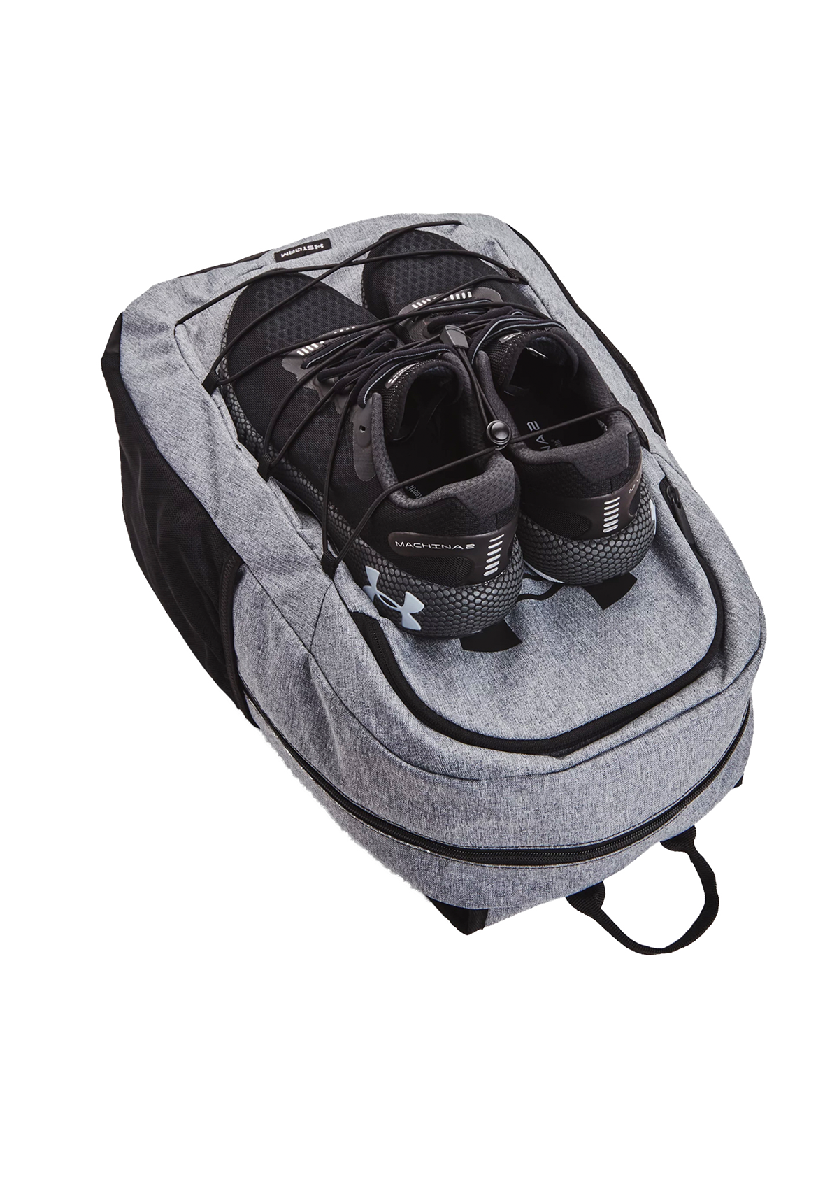 UA Hustle Sports Backpack Gray Heather Blk