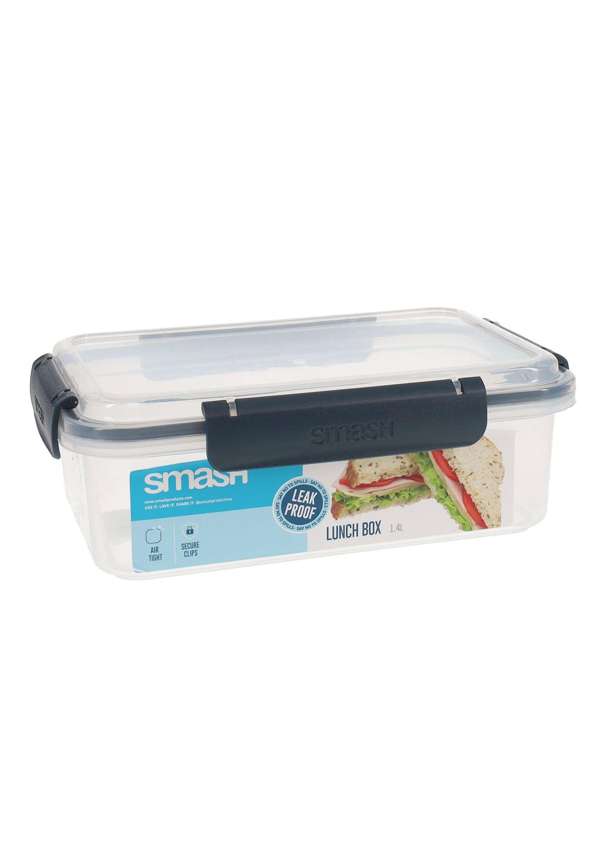 1.4l Leakproof Lunch Box 2 Asst