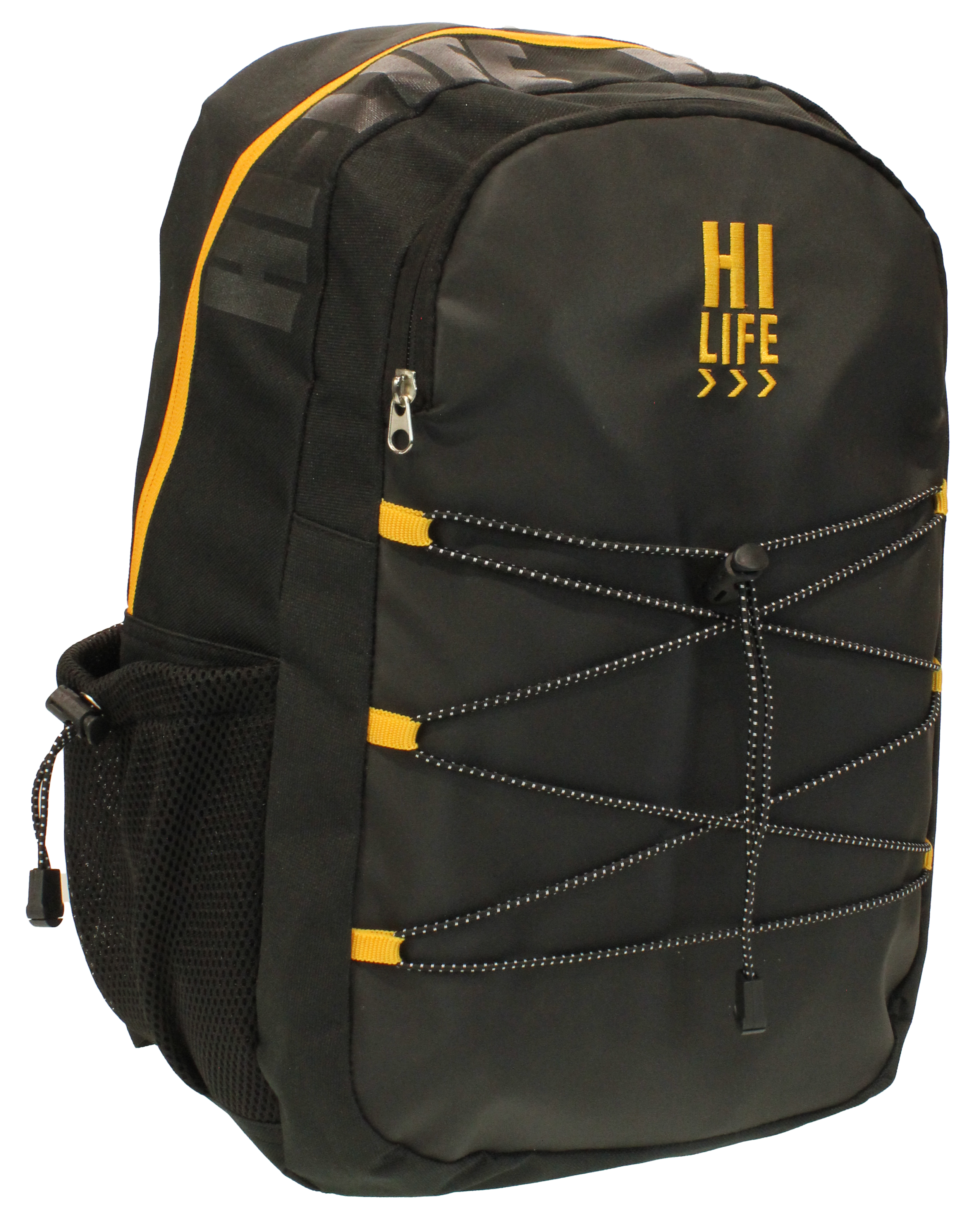 Hi-Life Student Backpack Black/Gold