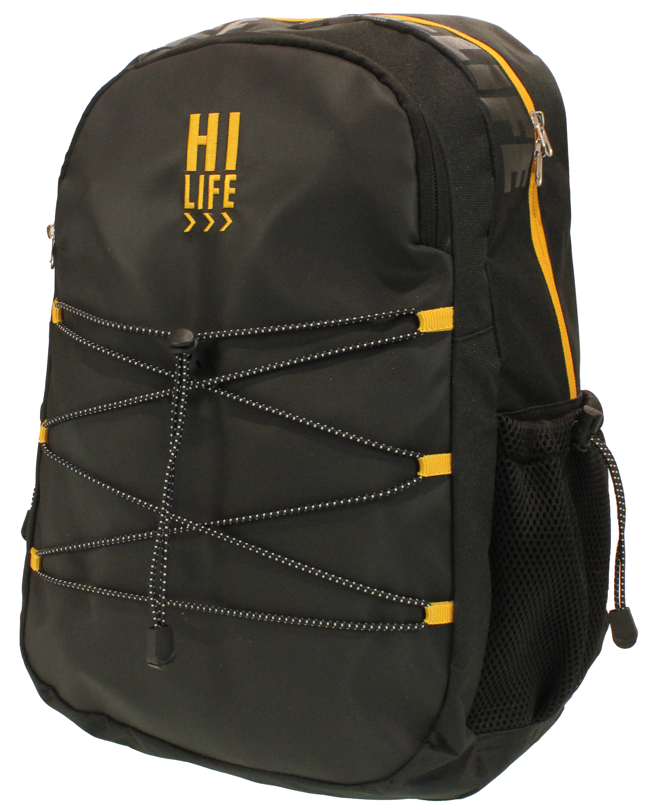 Hi-Life Student Backpack Black/Gold