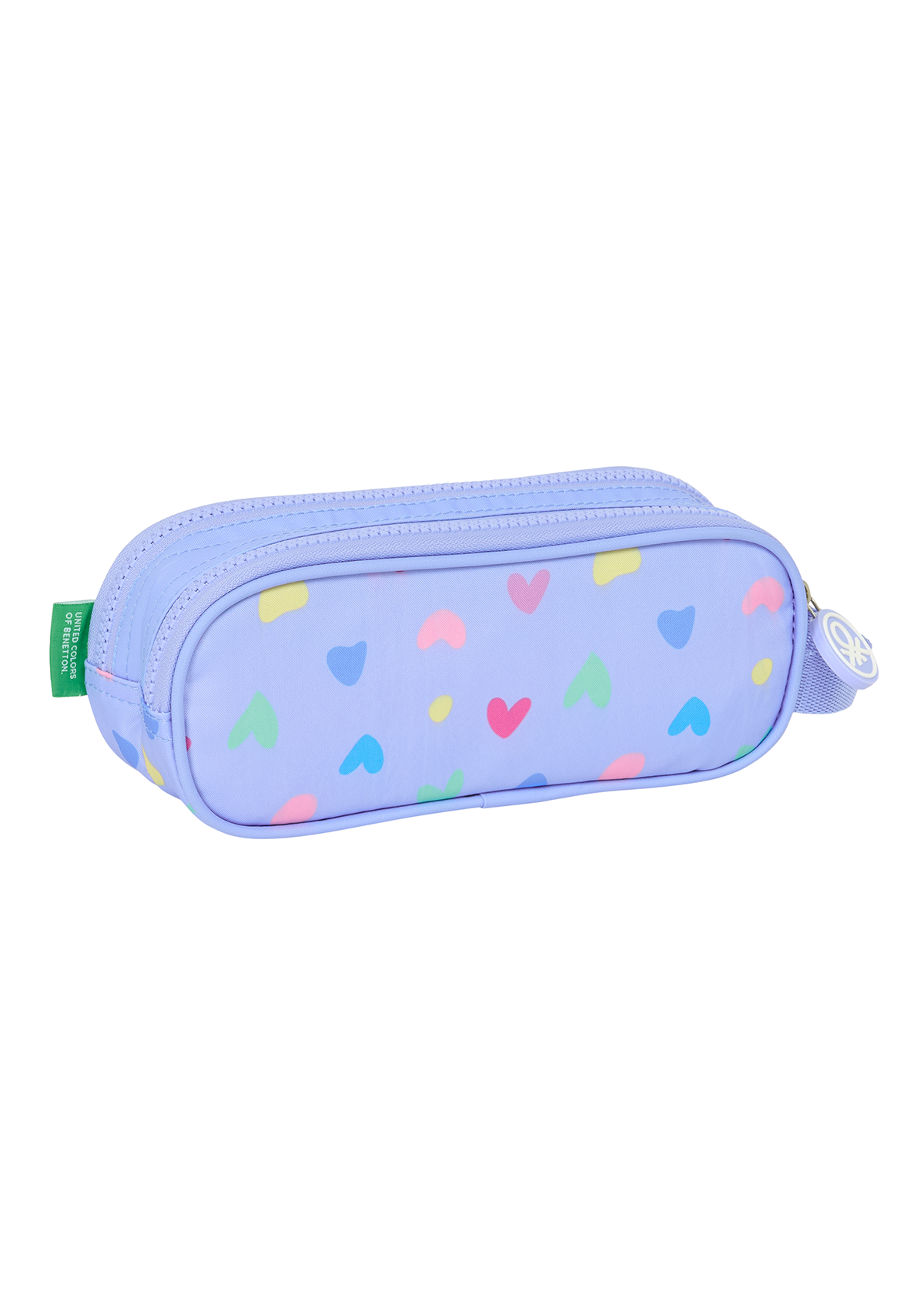 Benetton Lila Double Pencil Case