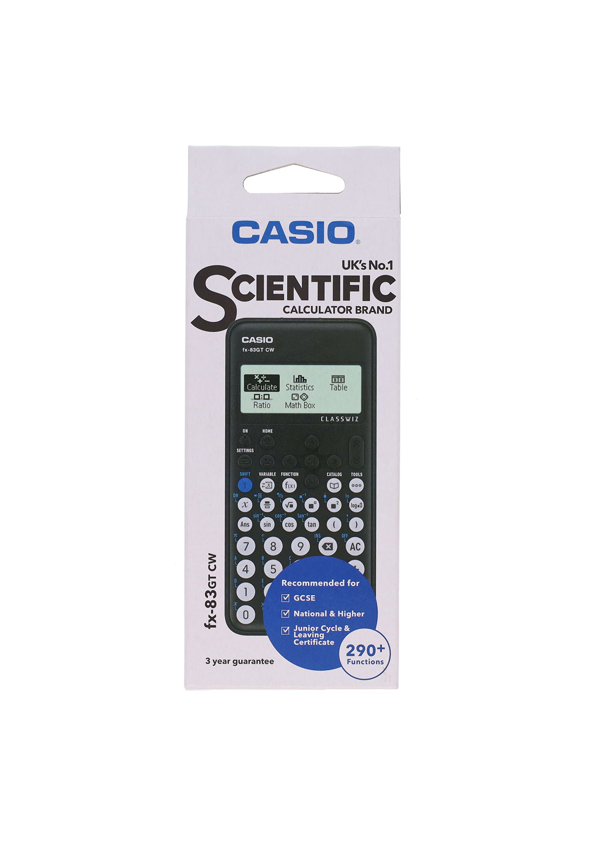 Fx-83Gtcw Scientific 290+ Functions Calculator - Black