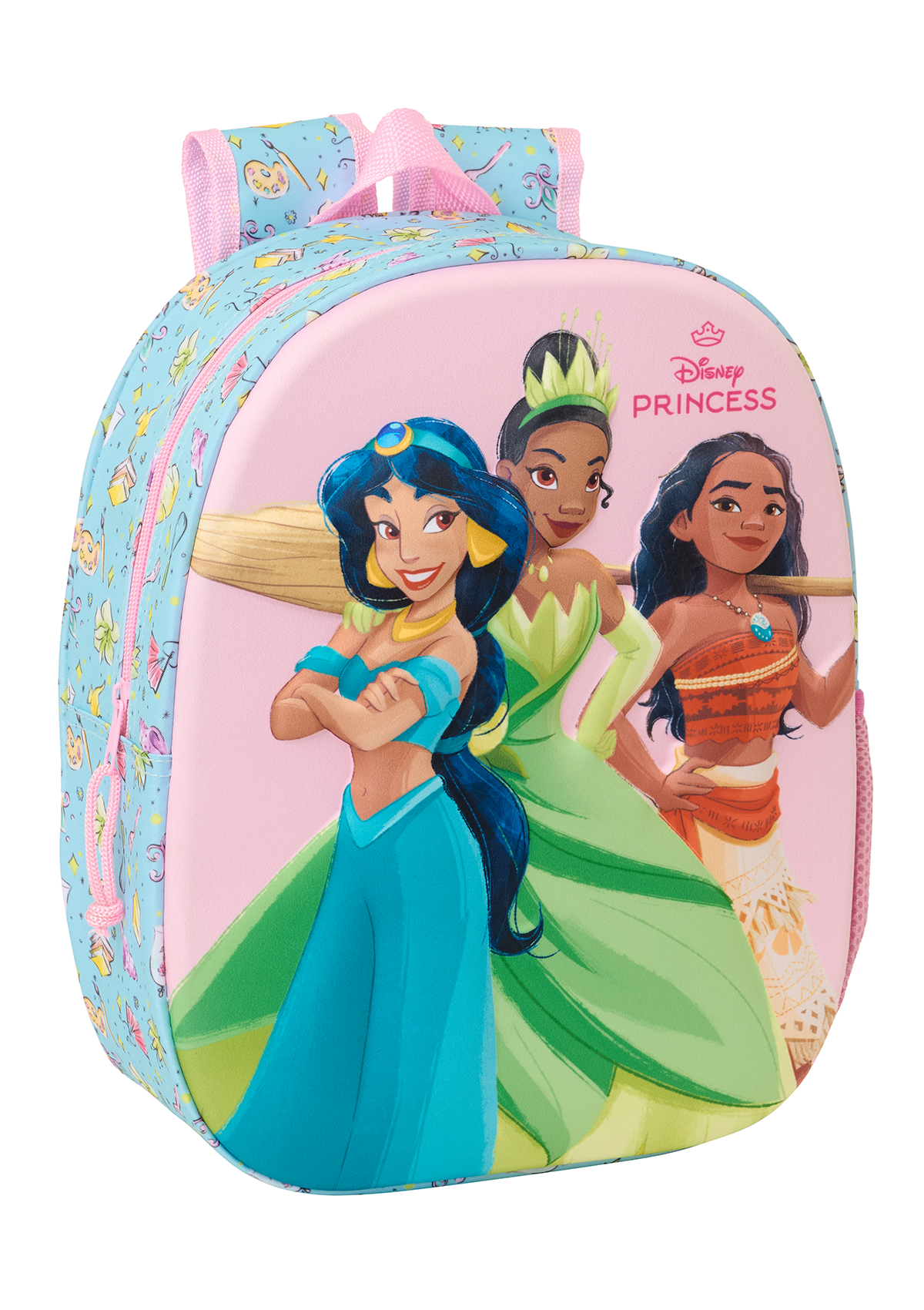 Disney Princess Backpack 3D Blue/Pink