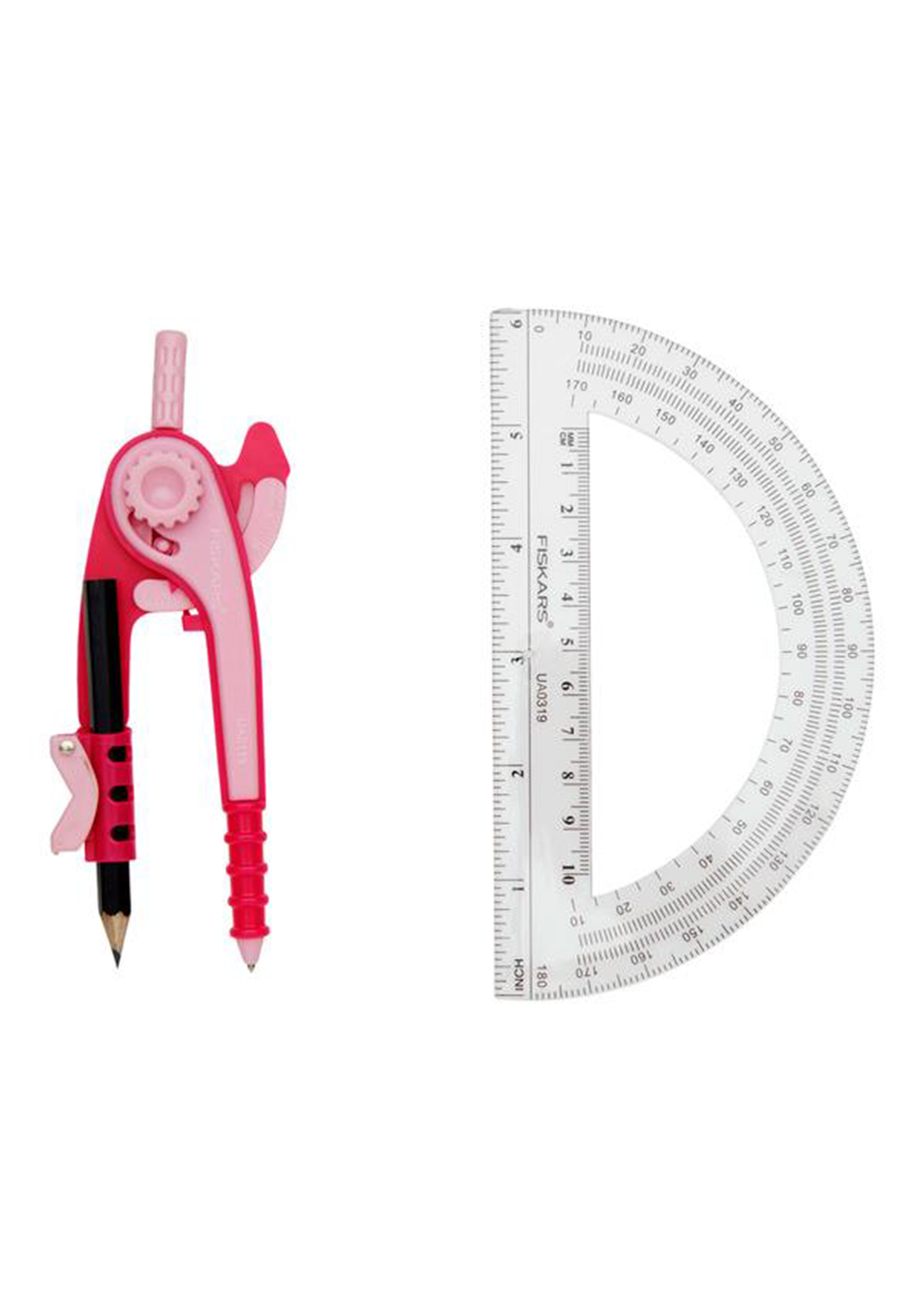 Fiskars Compass & Protractor Set