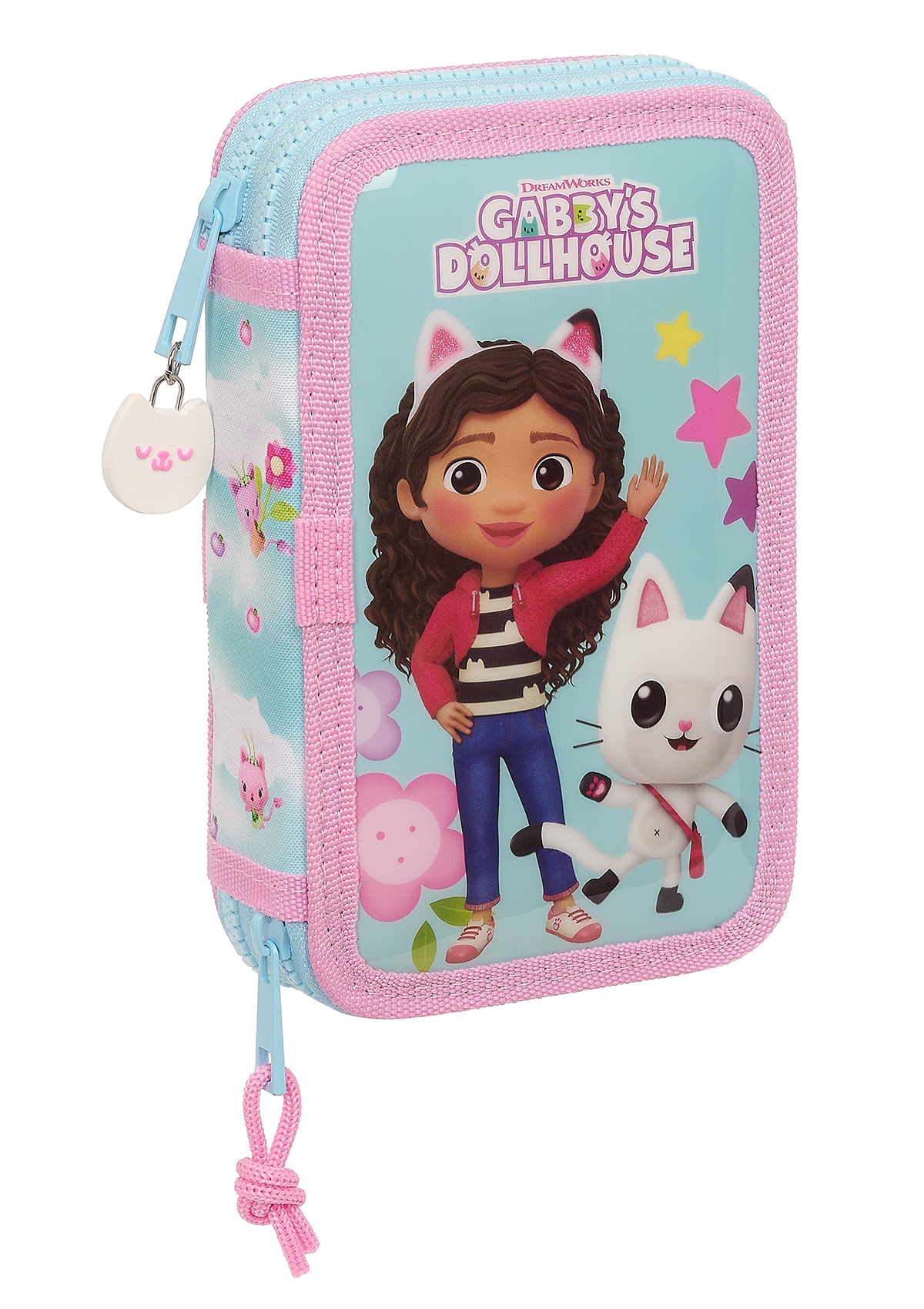 Gabby's Dollhouse 28pc Small Double Pencil Case