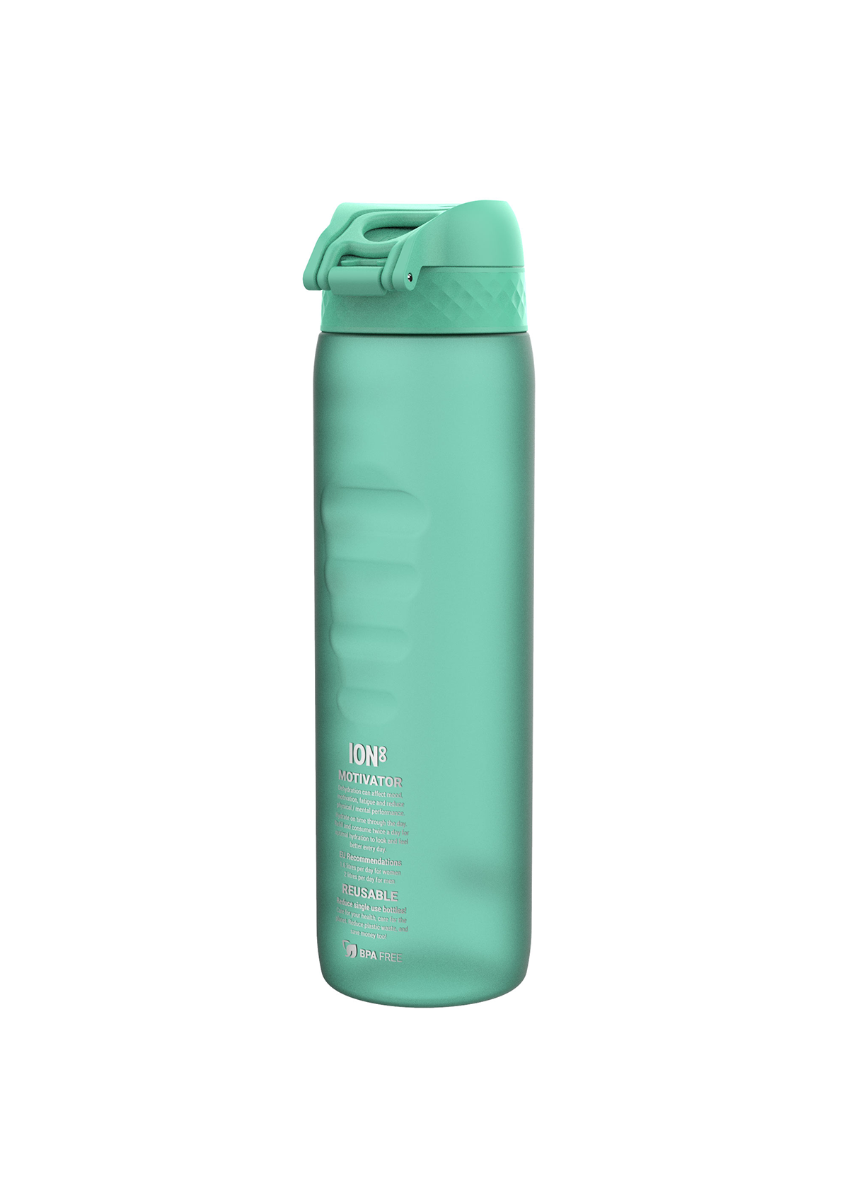 ION8 Quench Teal Motivator Water Bottle Leak Proof 1000ml (34oz) BPA Free