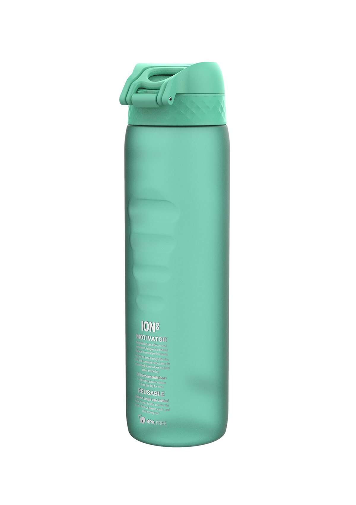 ION8 Quench Teal Motivator Water Bottle Leak Proof 1000ml (34oz) BPA Free