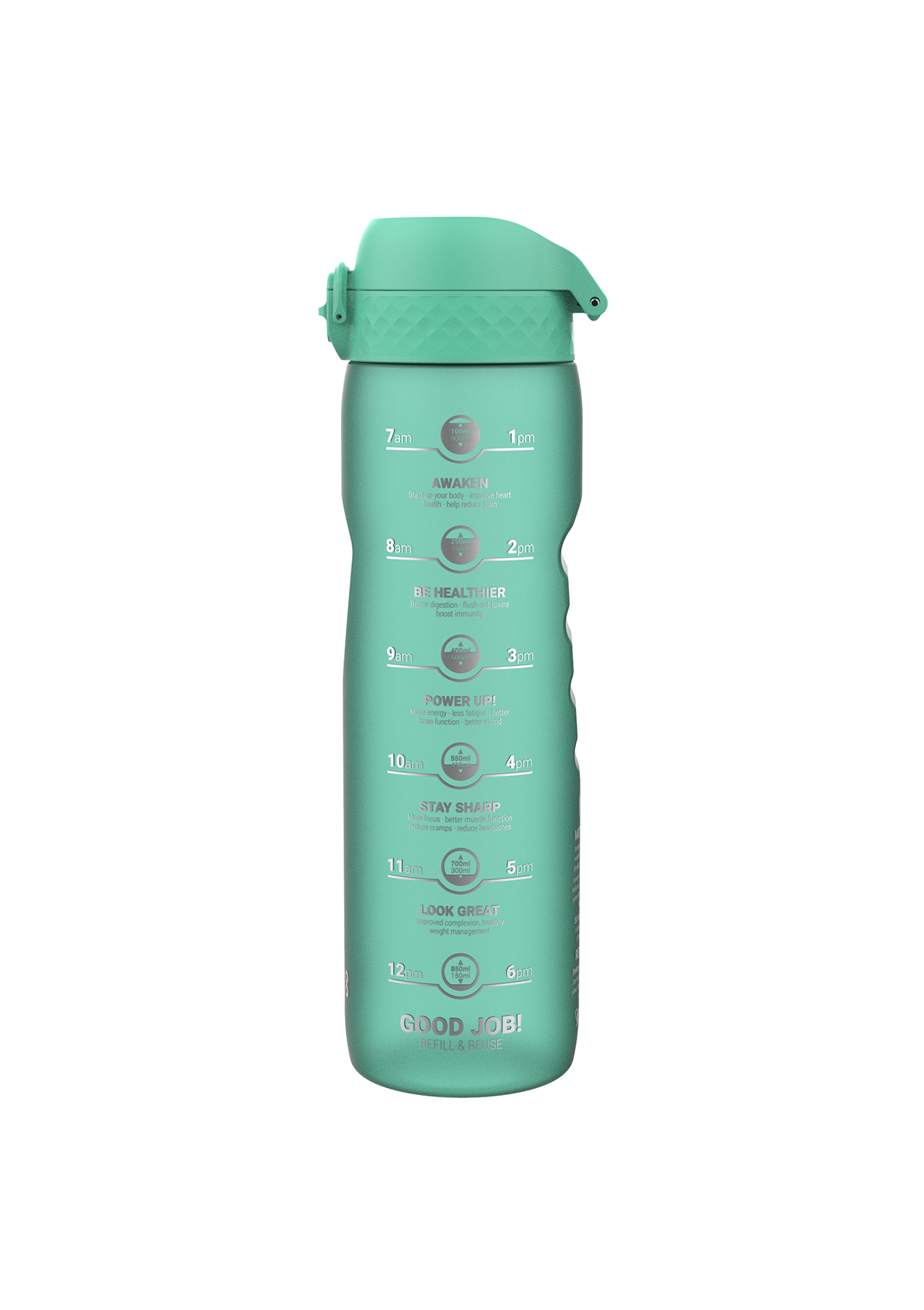 ION8 Quench Teal Motivator Water Bottle Leak Proof 1000ml (34oz) BPA Free