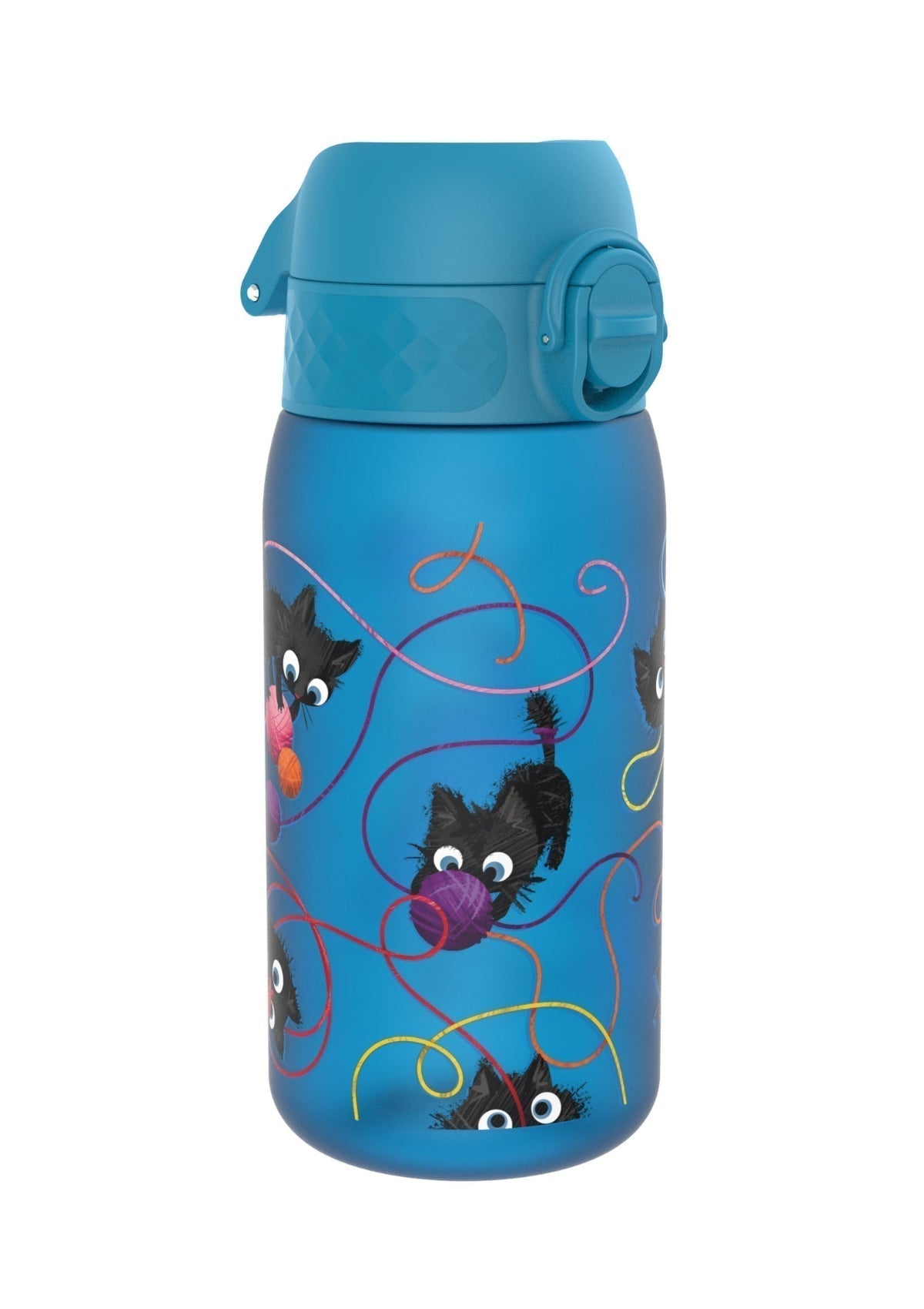 ION8 Recyclon Blue Cats Water Bottle Leak Proof 350ml (12oz) BPA Free Z2