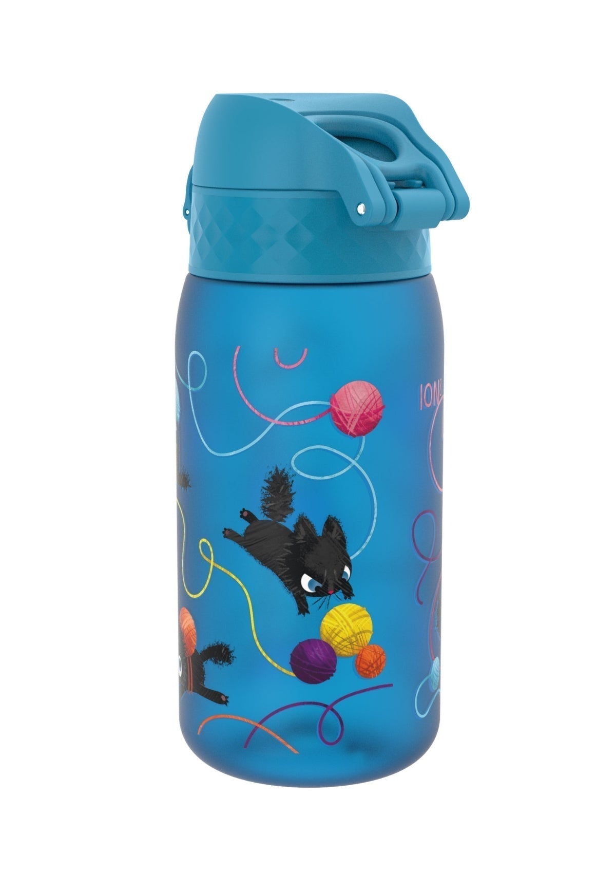ION8 Recyclon Blue Cats Water Bottle Leak Proof 350ml (12oz) BPA Free Z2