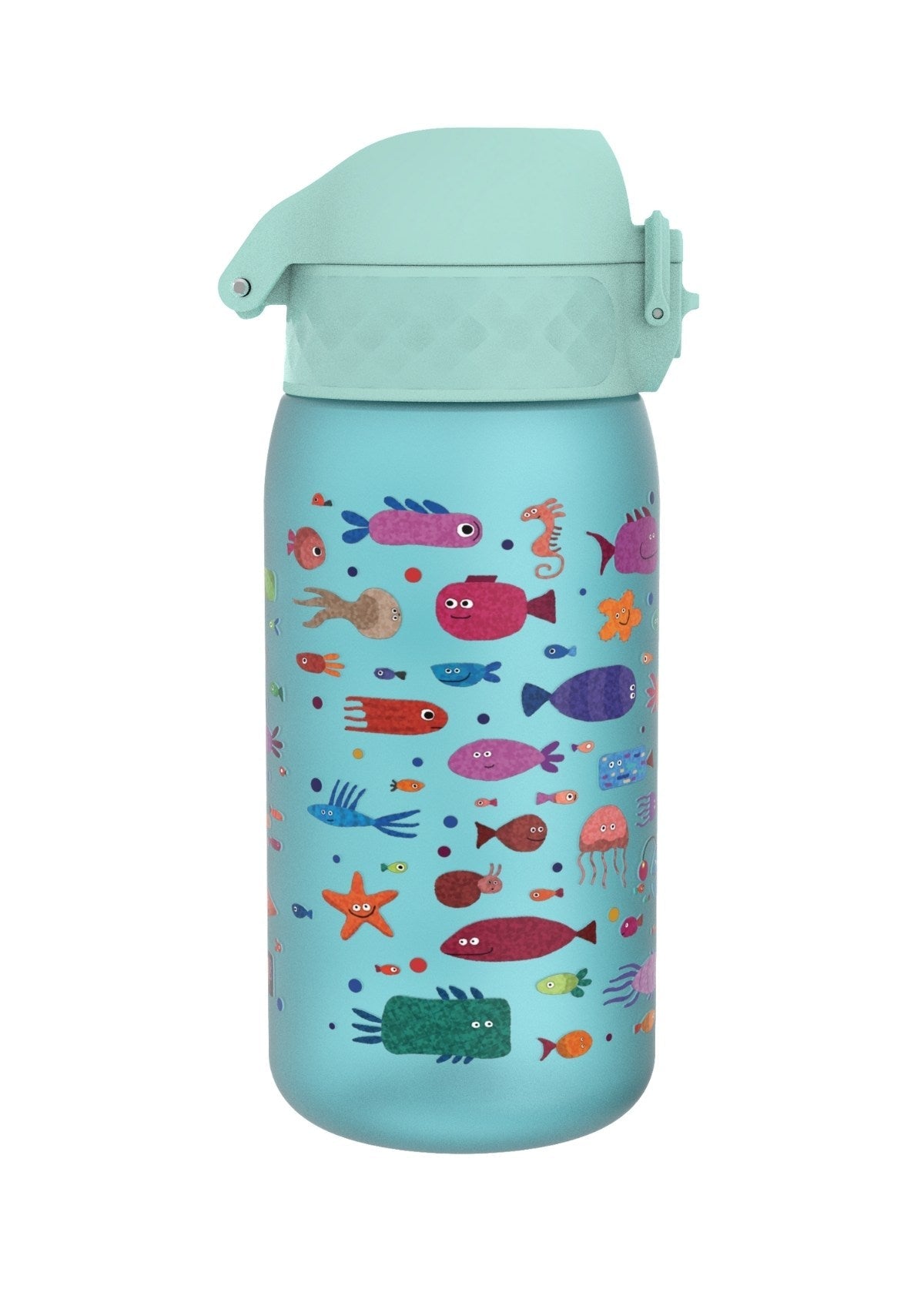ION8 Recyclon Fish Sonic-Blue Water Bottle Leak Proof 350ml (12oz) BPA Free Z2