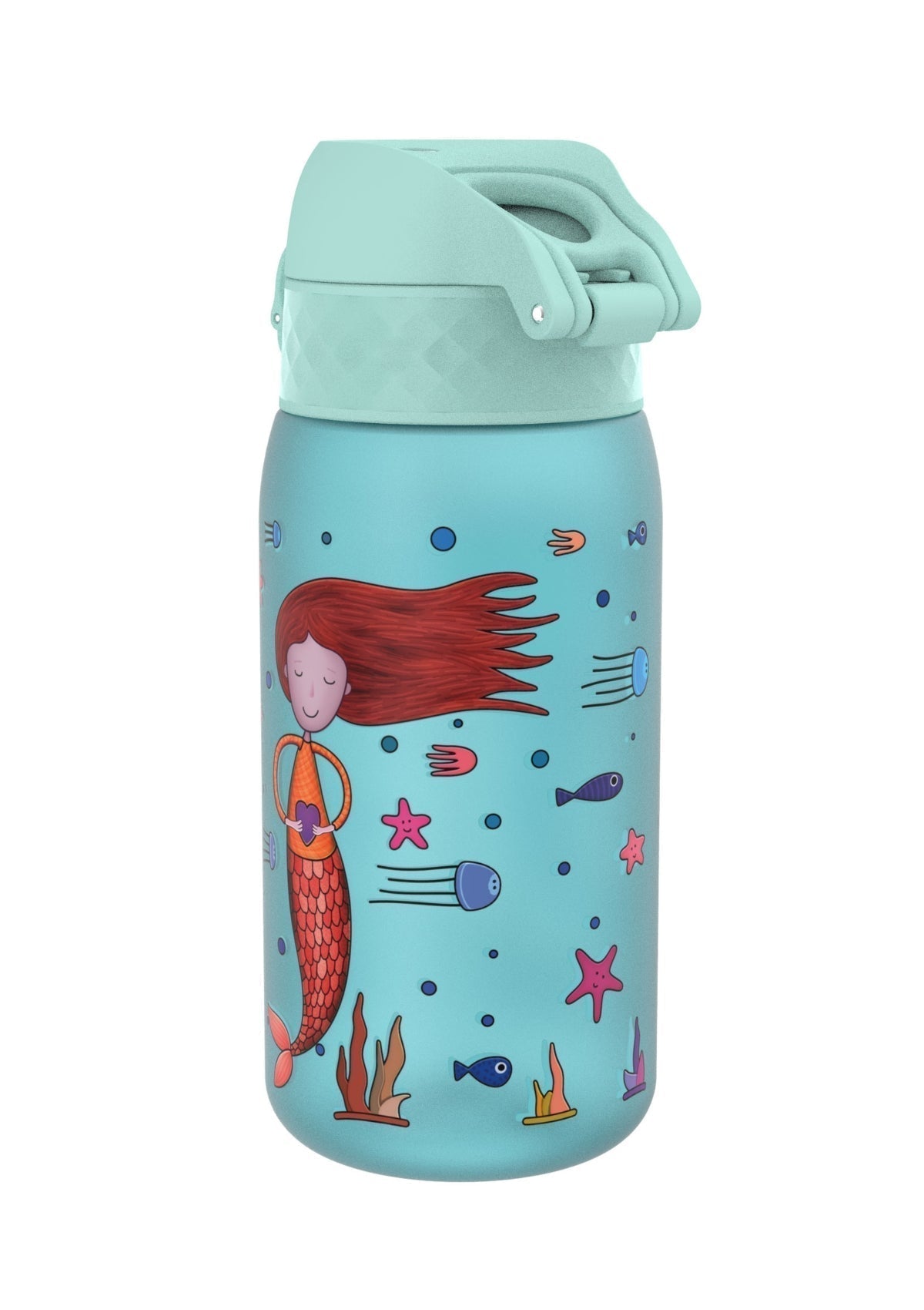 ION8 Recyclon Sonic Blue Mermaid Water Bottle Leak Proof 350ml (12oz) BPA Free Z2