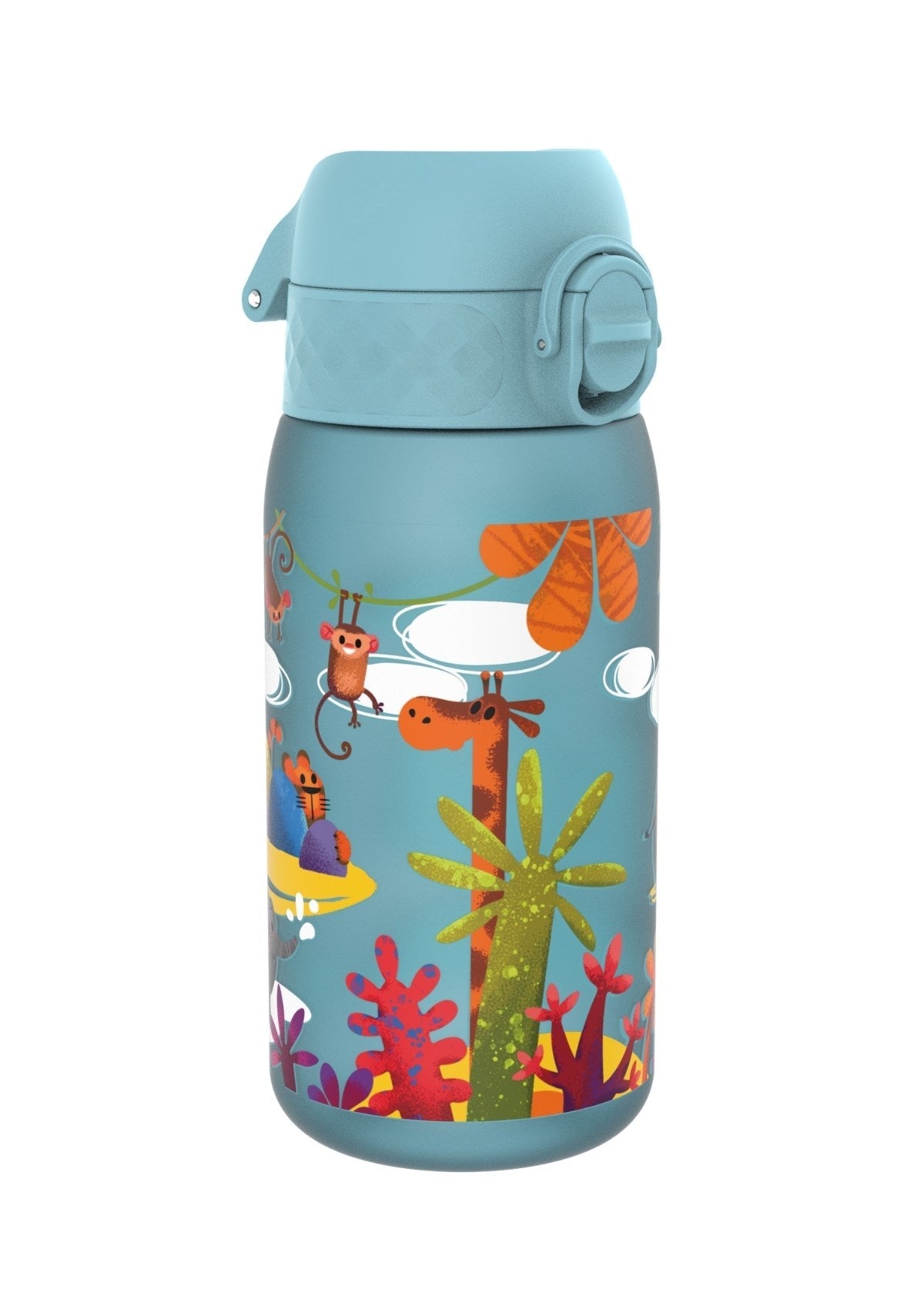 ION8 Recyclon Blue Safari Water Bottle Leak Proof 350ml (12oz) BPA Free Z2