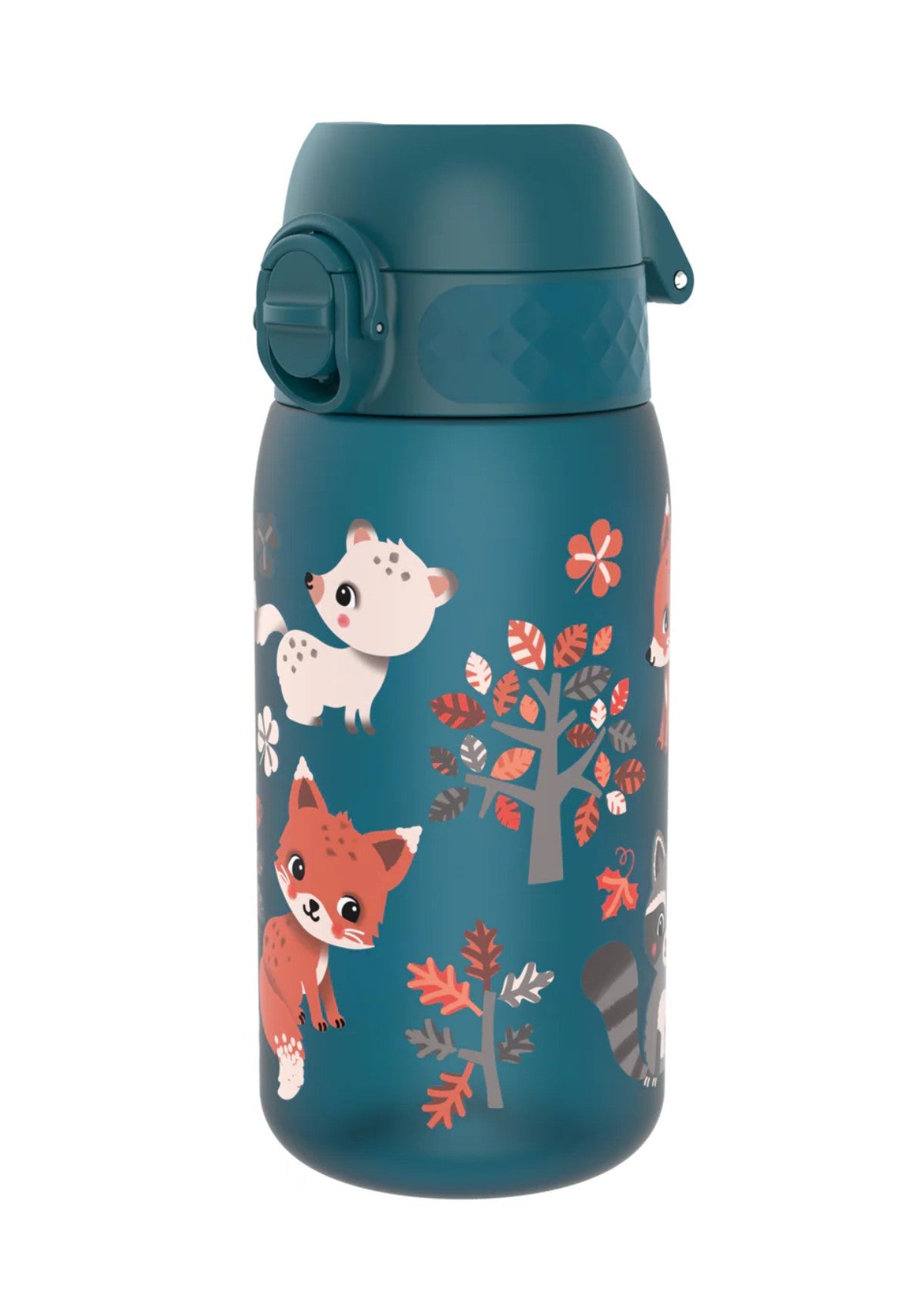 ION8 Recyclon Forest Animals Teal Water Bottle Leak Proof 350ml (12oz) BPA Free Z2