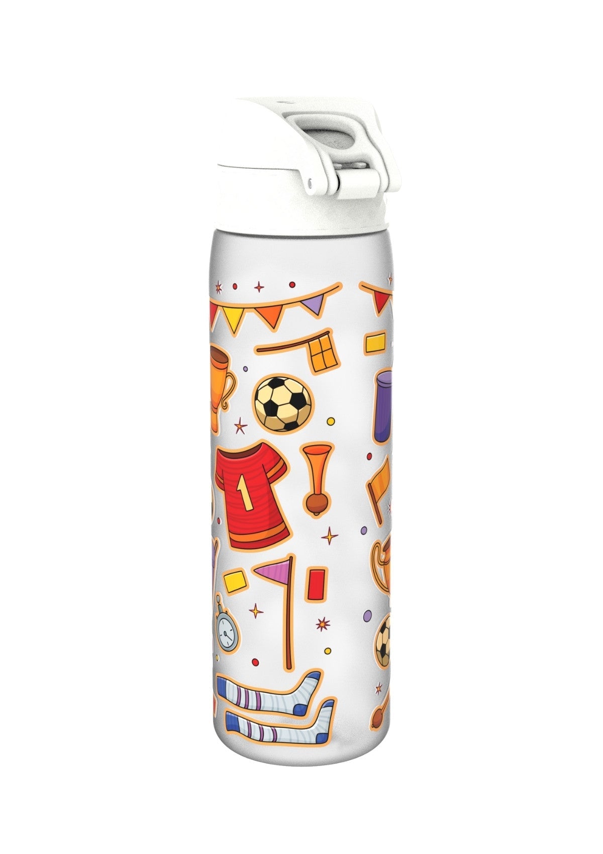 ION8 Recyclon Football Ice-White Water Bottle Leak Proof 500ml Z2