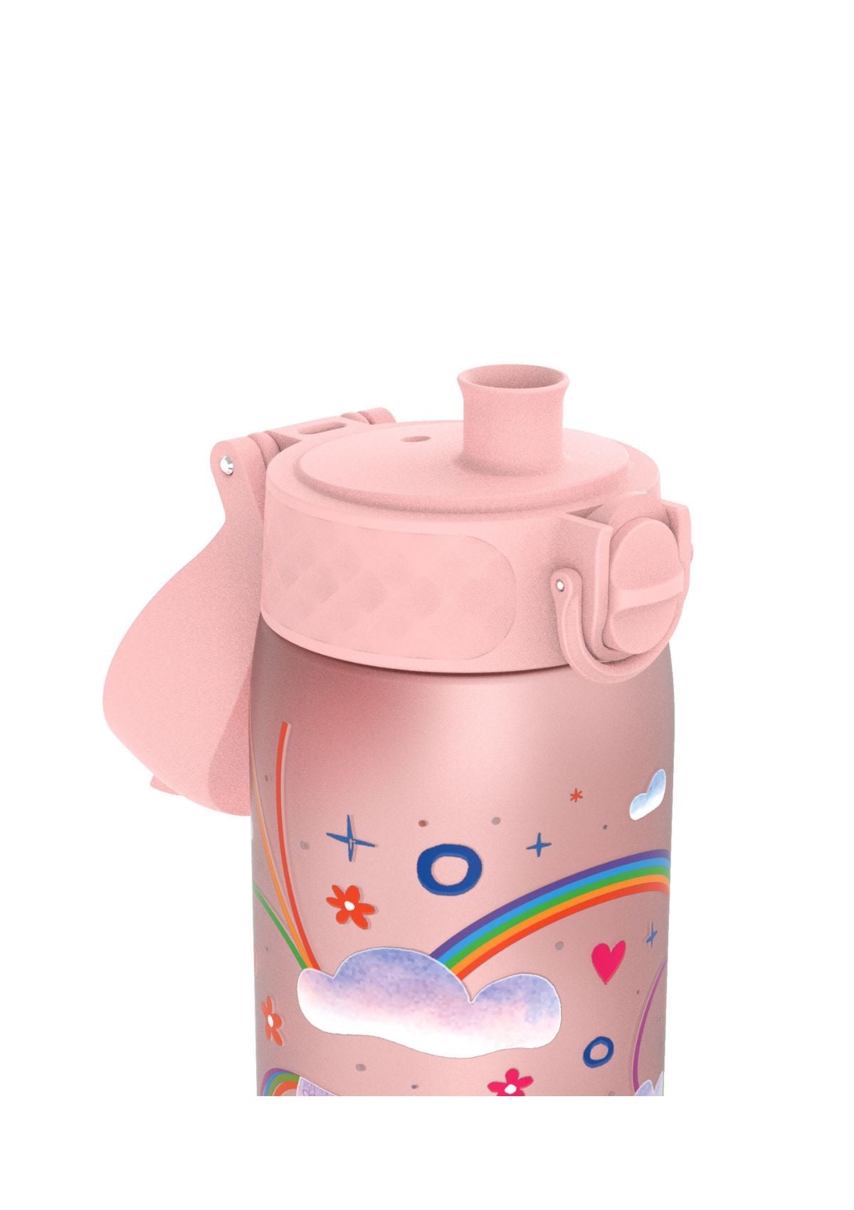 ION8 Recyclon Pink Unicorn Rainbows Water Bottle Leak Proof 500ml Z2