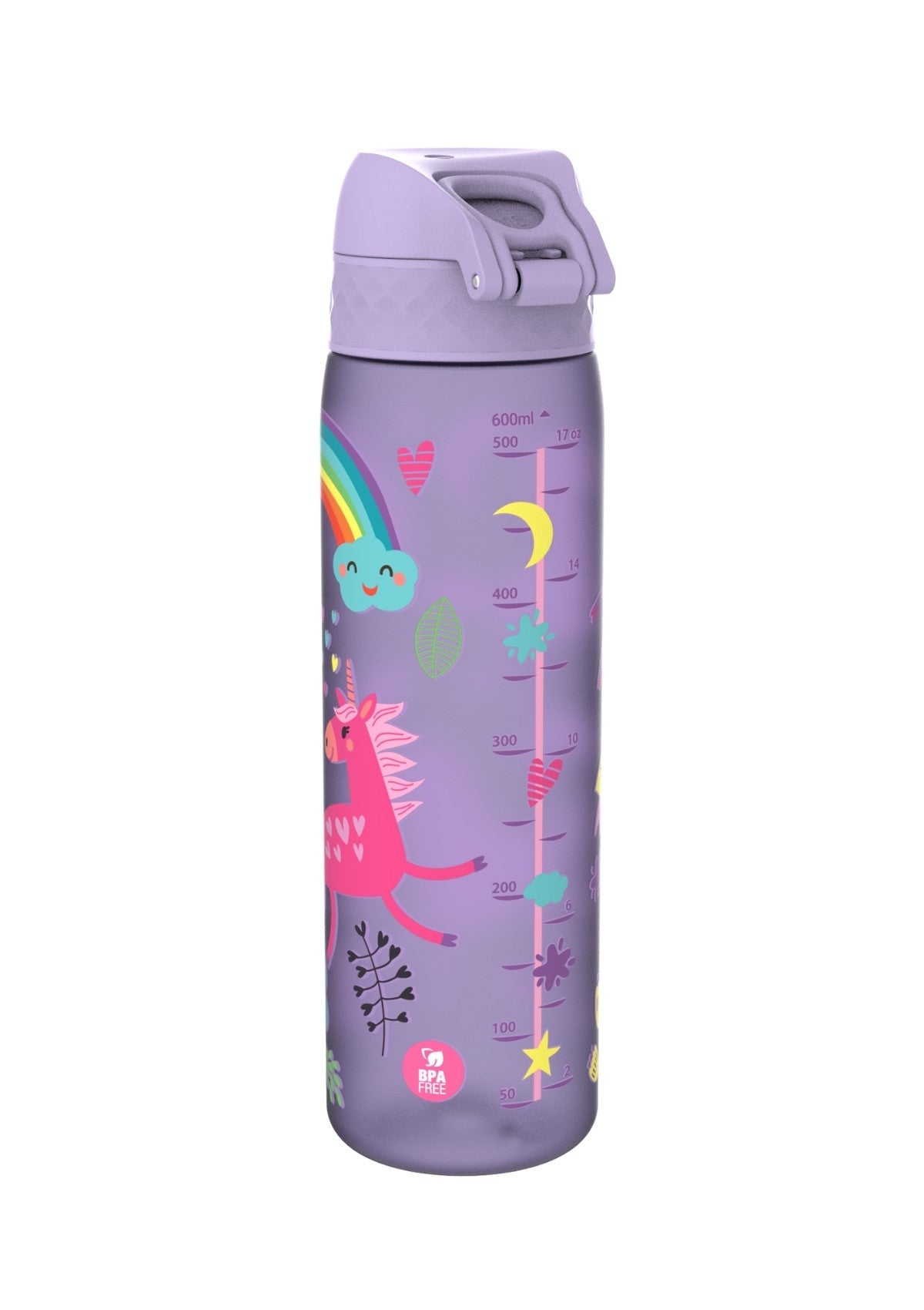 ION8 Recyclon Unicorns Periwinkle Water Bottle Leak Proof 500ml Z2