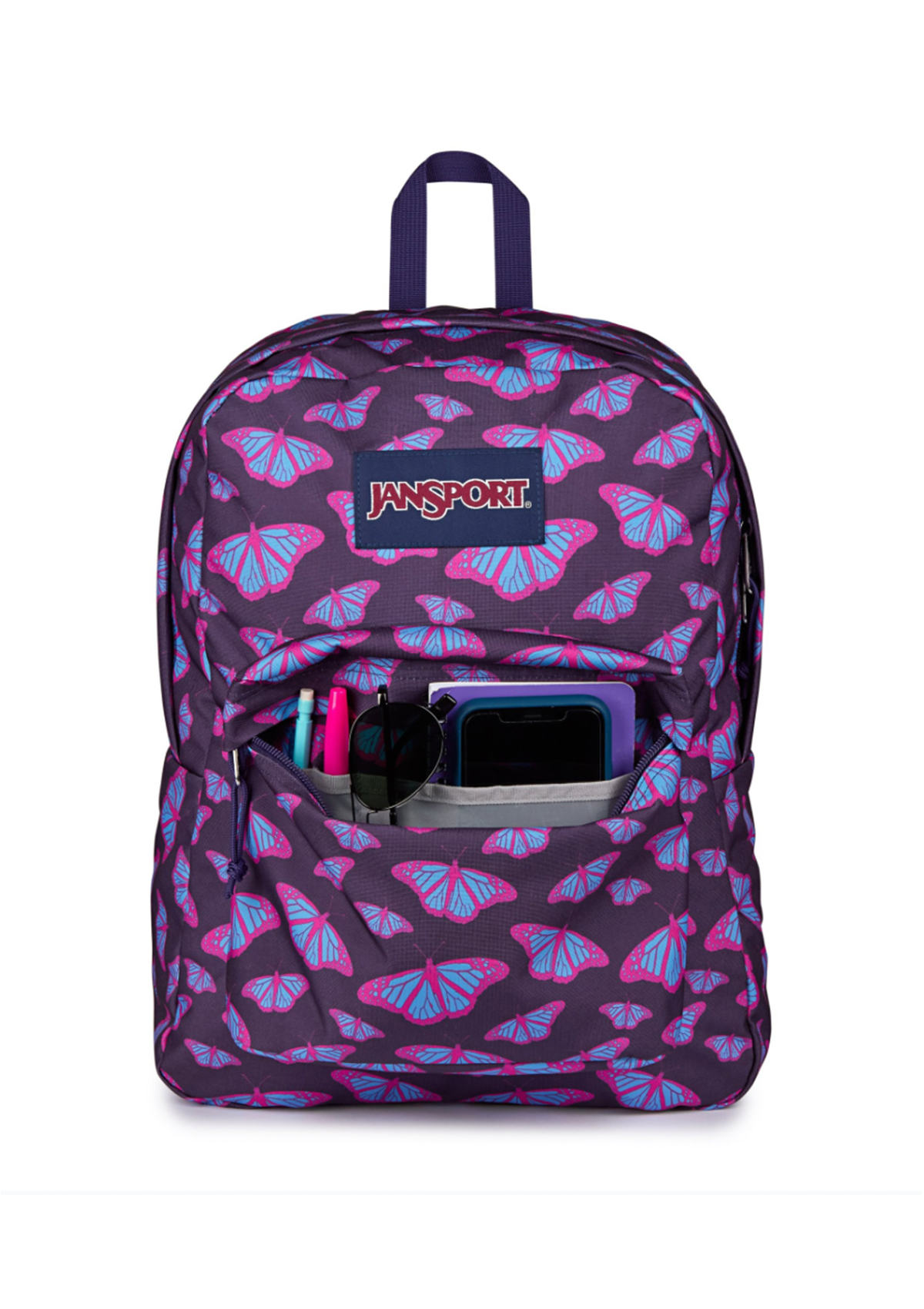 JanSport Backpacks Superbreak Flutter By Purple