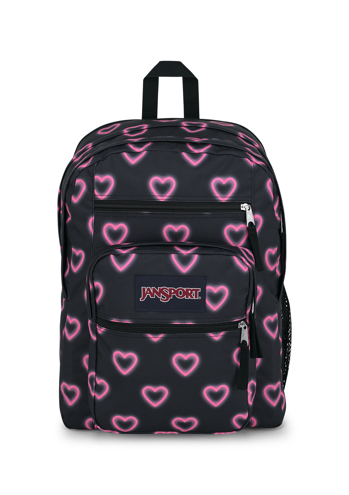 JanSport Backpacks Big Student Happy Hearts Black