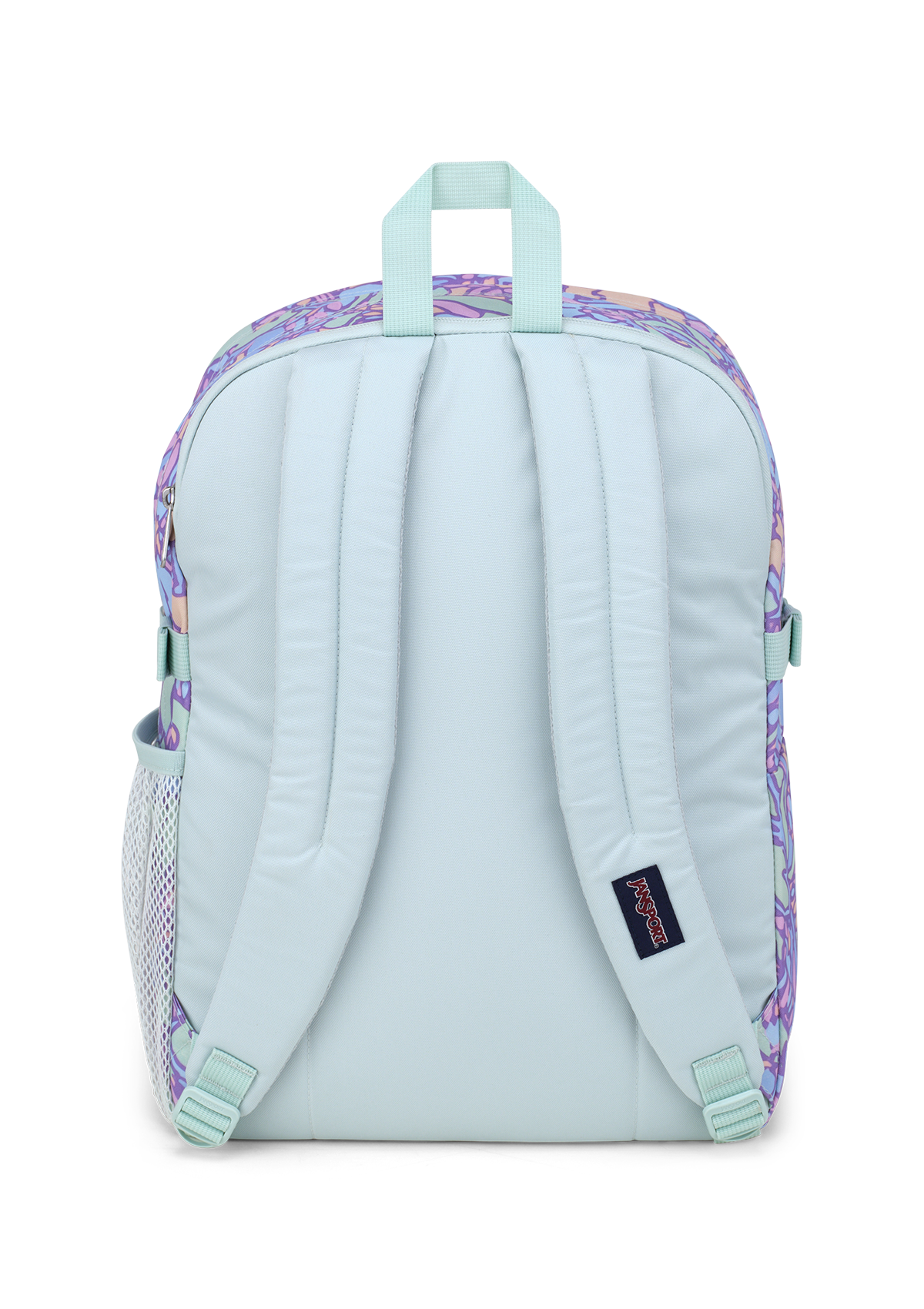 JanSport Backpack Main Campus Fluid Floral Pastel Lilac