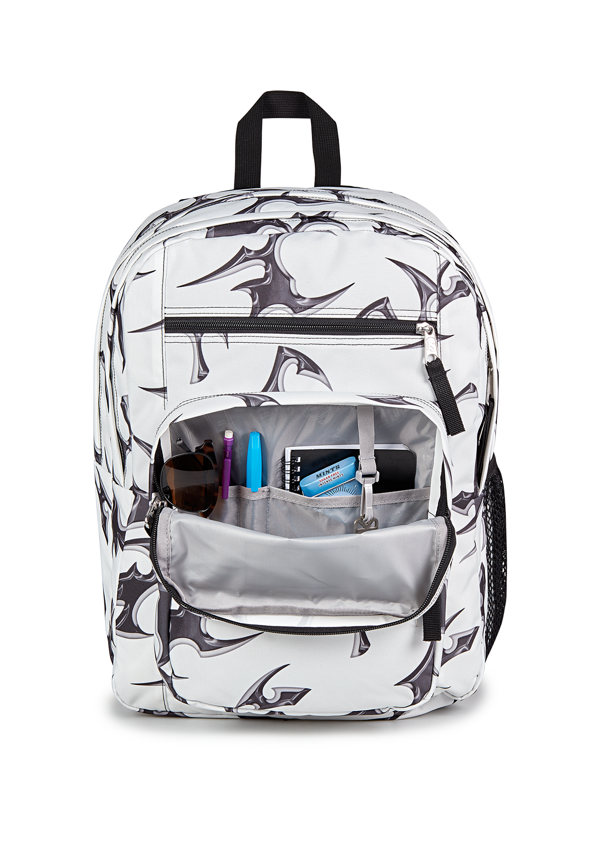 JanSport Backpacks Big Student Cyber Silver White