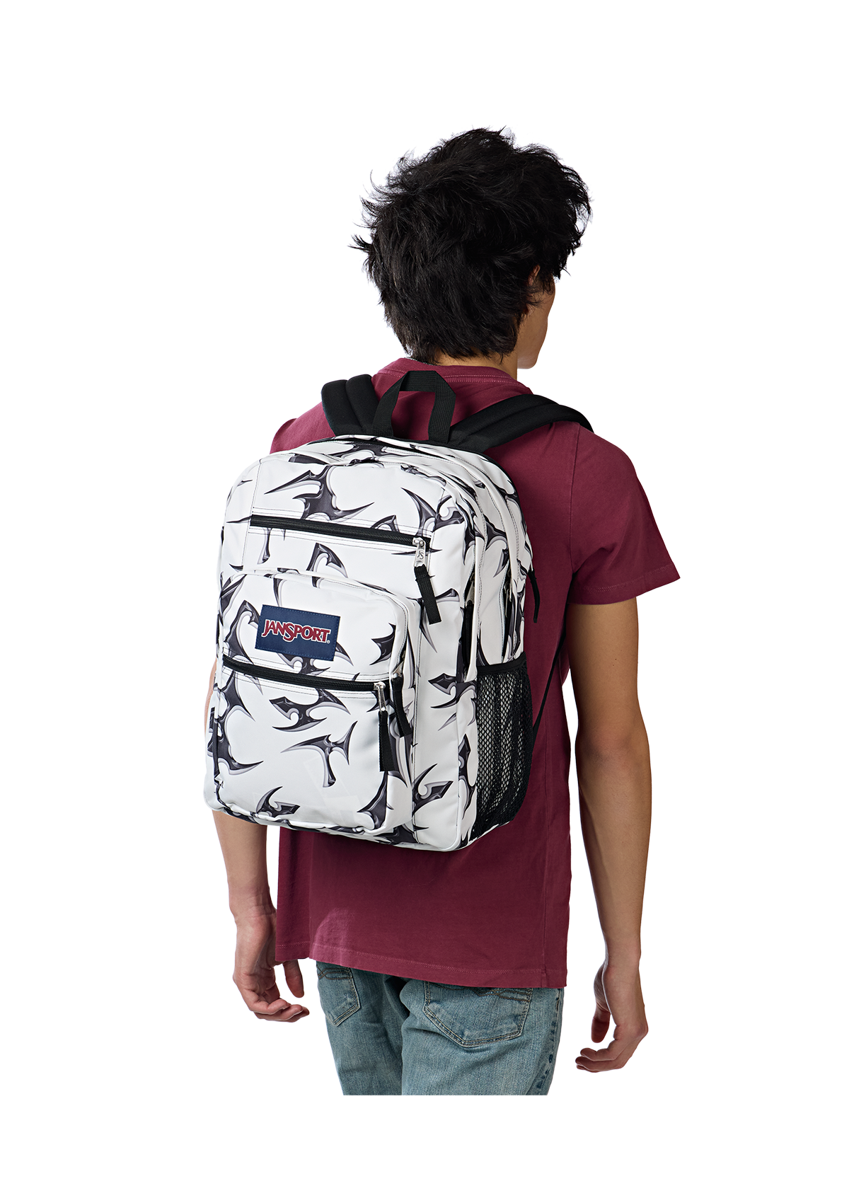 JanSport Backpacks Big Student Cyber Silver White