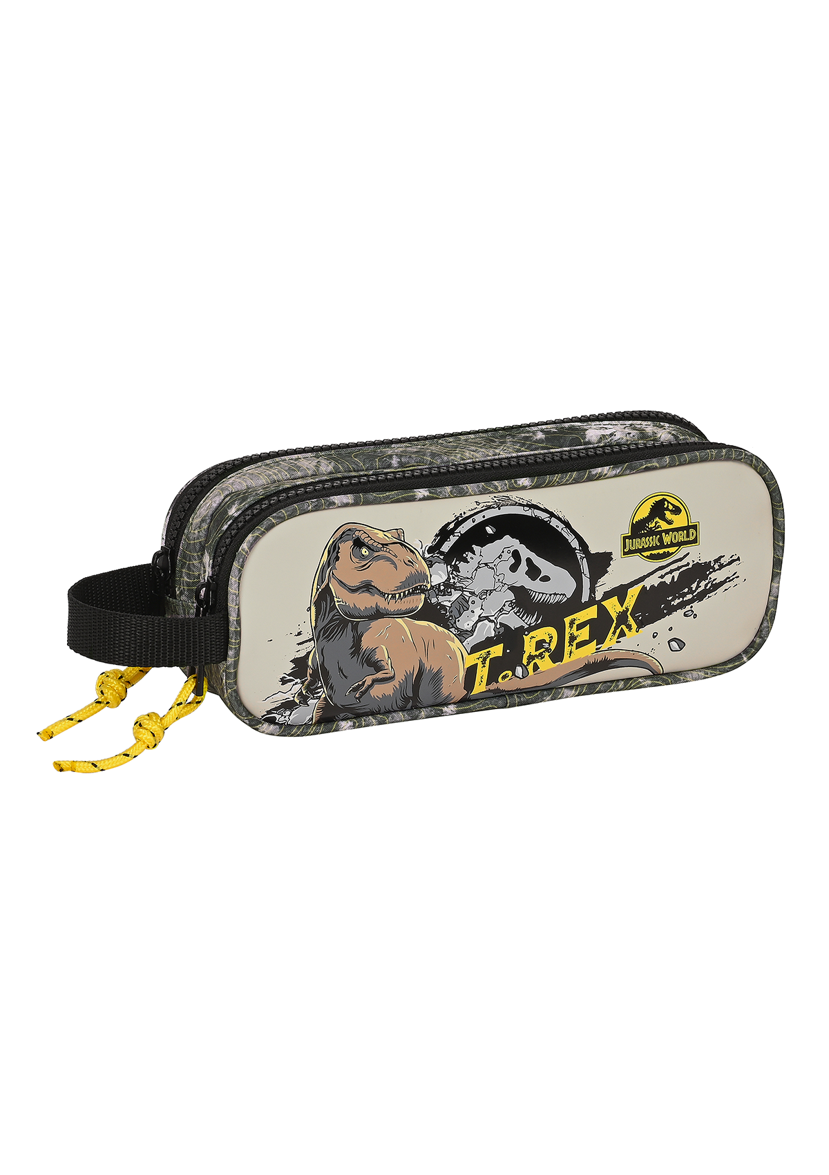 Jurassic World Double Pencil Case Warning