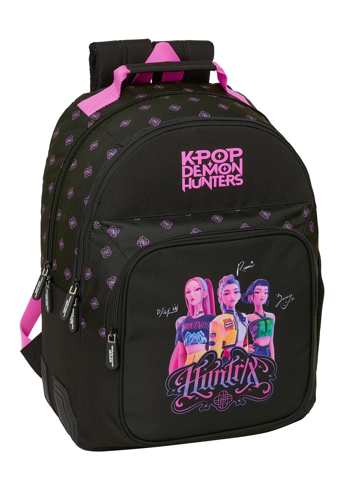 K-POP Demon Hunter Negra Large Double Backpack